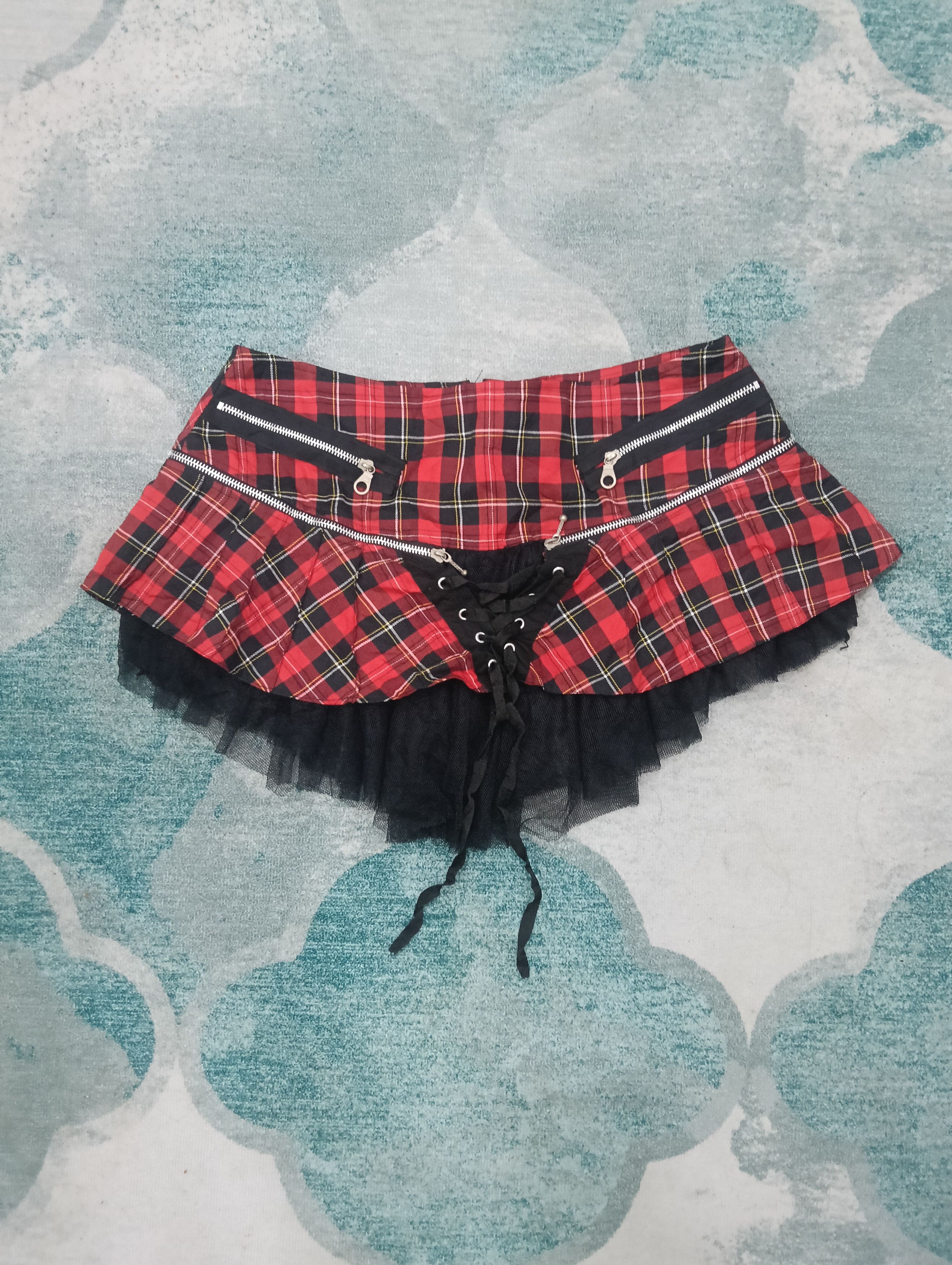 Seditionaries Unbranded Gothic Punk Plaid Skirt Size 32" / US 10 / IT 46 - 1 Thumbnail