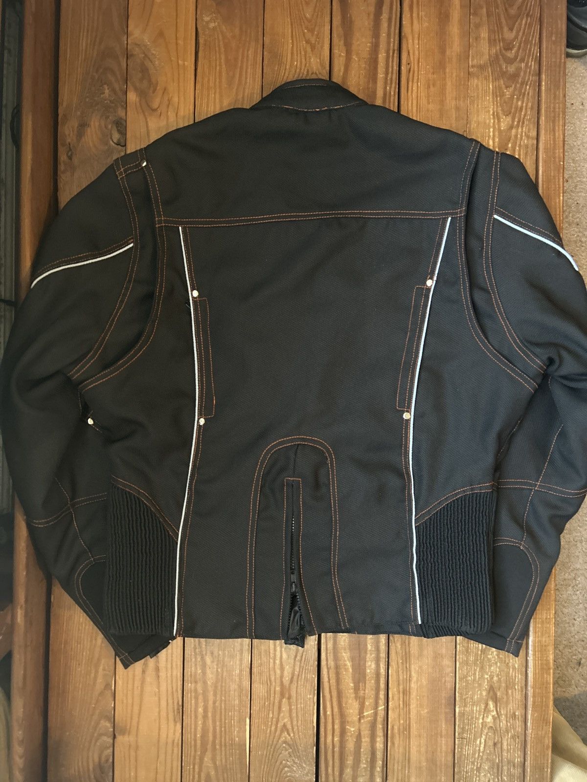 Vintage Vintage Y2K Black Tribal Motorcycle Jacket Size US L / EU 52-54 / 3 - 3 Thumbnail