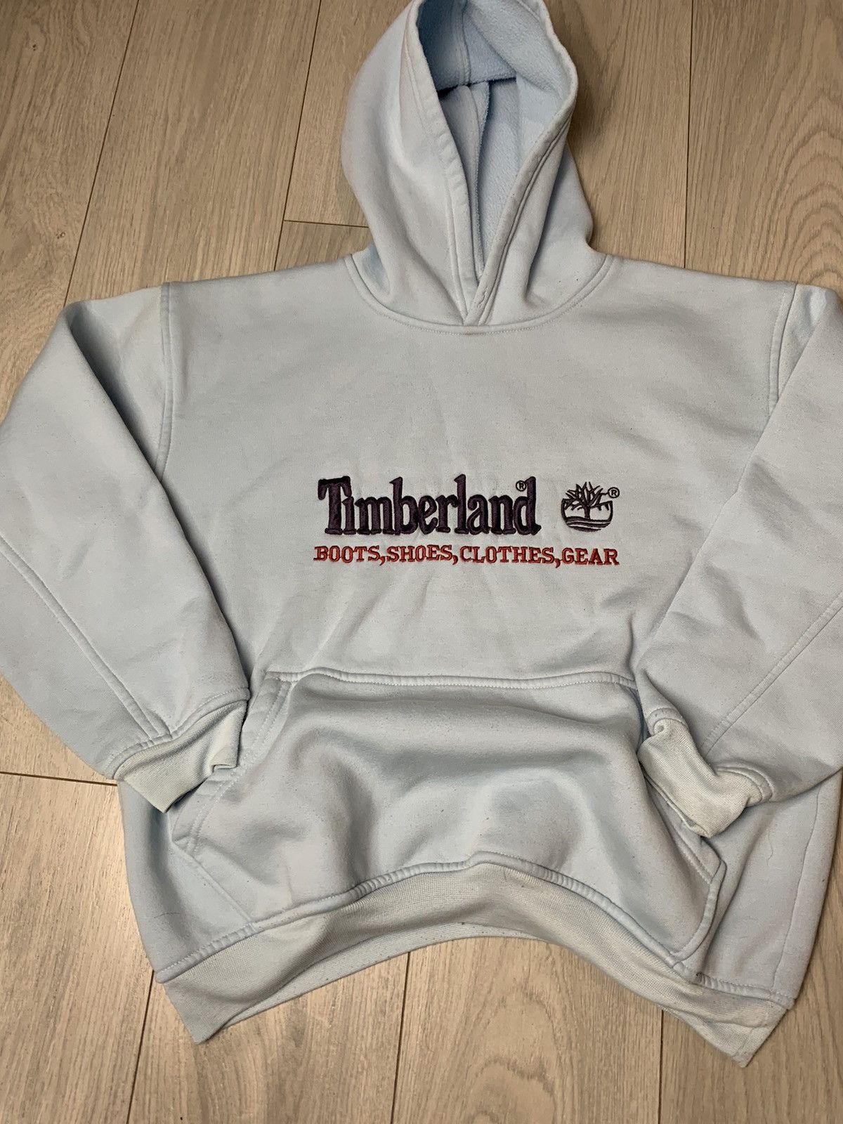 Timberland Vintage Hoodie Timberland Sky Blue Colour Size US L / EU 52-54 / 3 - 3 Thumbnail