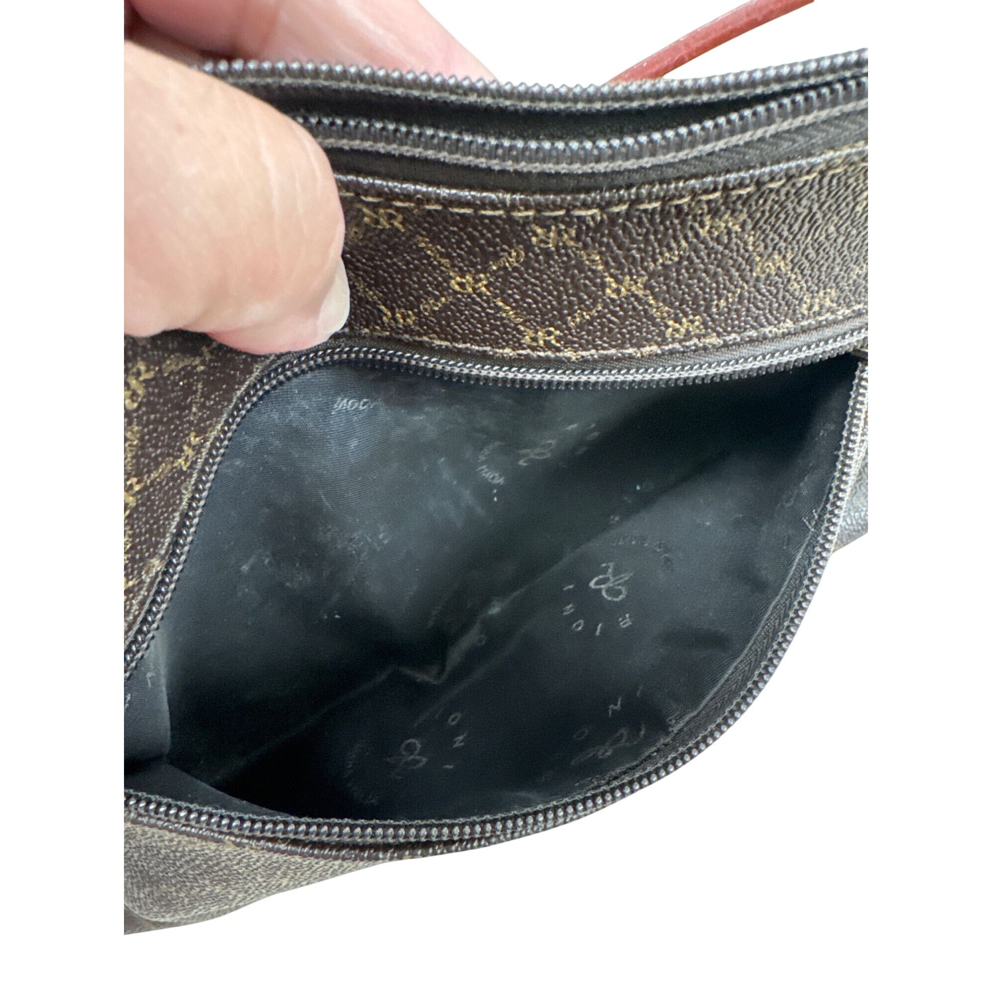 Designer Rioni Womens Brown Leather Clutch Handbag 7"x12" SKU 7332 Size ONE SIZE - 11 Thumbnail