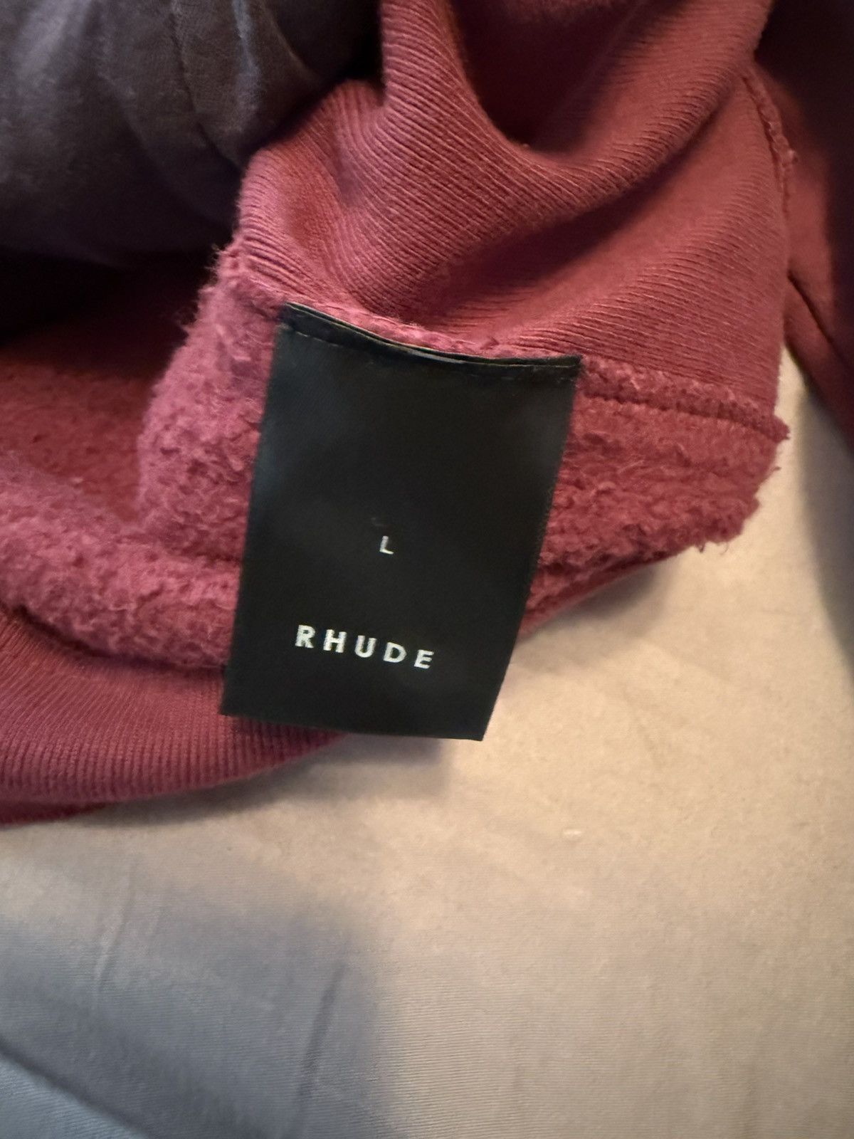 Rhude Rhude Crewneck Bordeaux Size US L / EU 52-54 / 3 - 9 Thumbnail