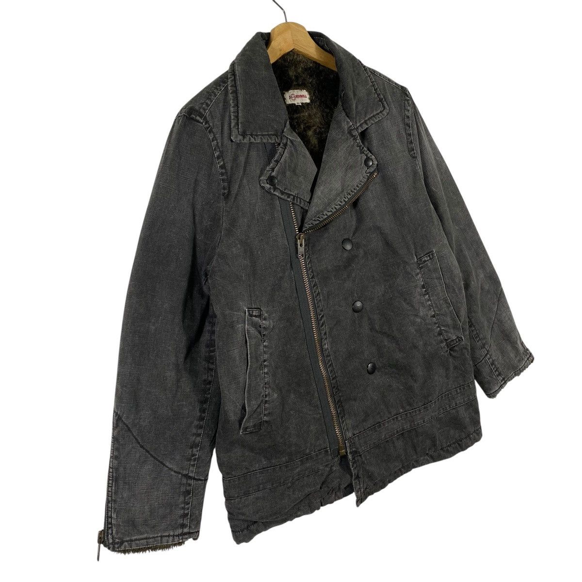 Johnbull Vinatge John Bull Sherpa Double Collar Bikers Winter Jacket Size US M / EU 48-50 / 2 - 3 Thumbnail
