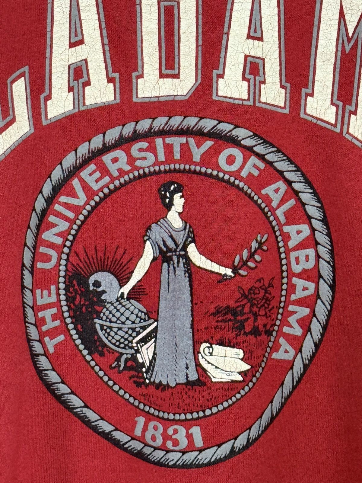 Vintage Vintage University of Alabama Made in USA Red Sweatshirt XL Size US XL / EU 56 / 4 - 3 Thumbnail
