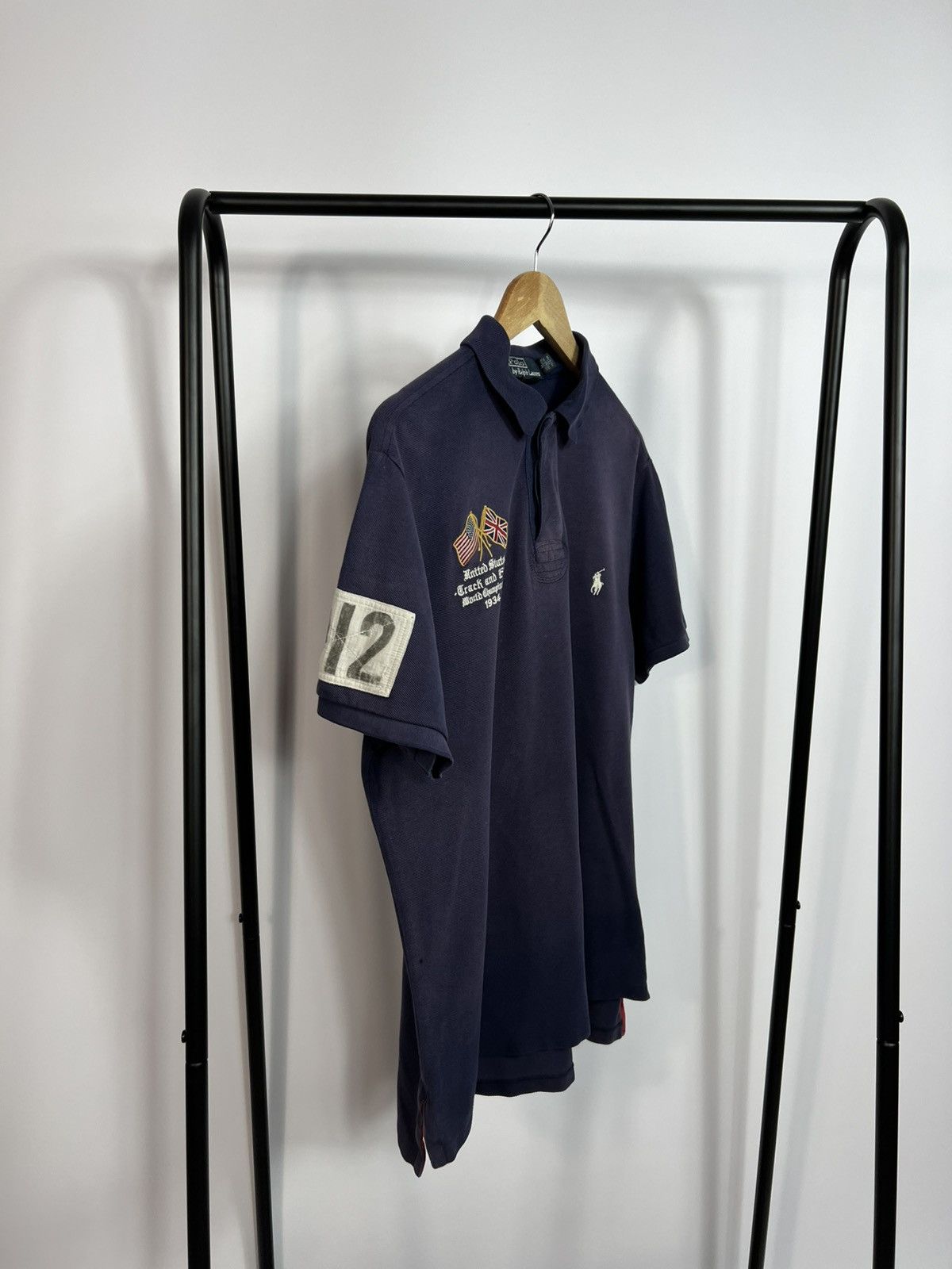 Polo Ralph Lauren Polo Ralph Lauren Vintage 00s Rare T&F Chief Keef USA Polo Size US L / EU 52-54 / 3 - 4 Thumbnail