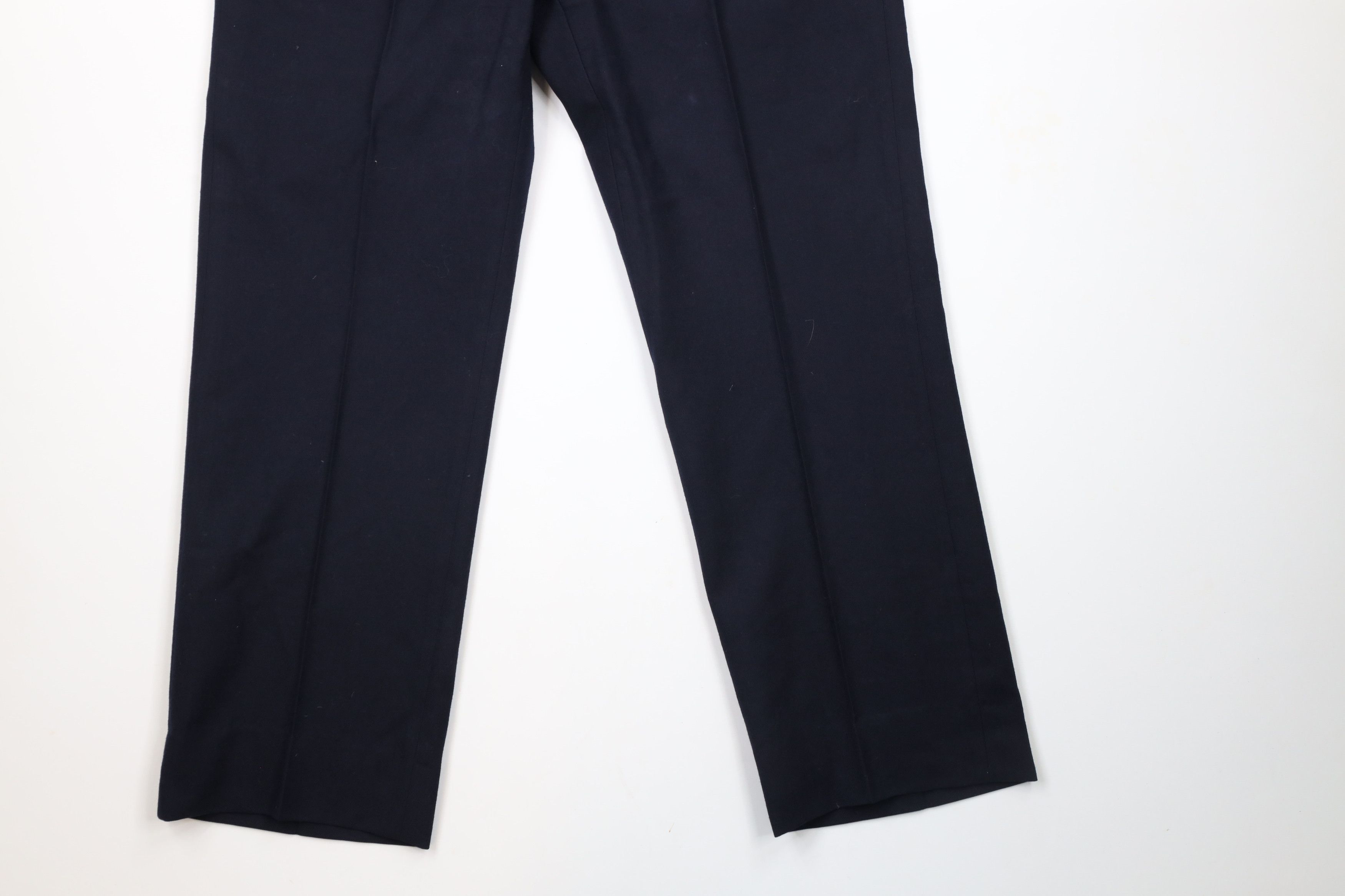 Pendleton × Vintage Vintage 70s Pendleton Wool Wide Leg Pants Trousers Blue USA Size US 34 / EU 50 - 4 Thumbnail