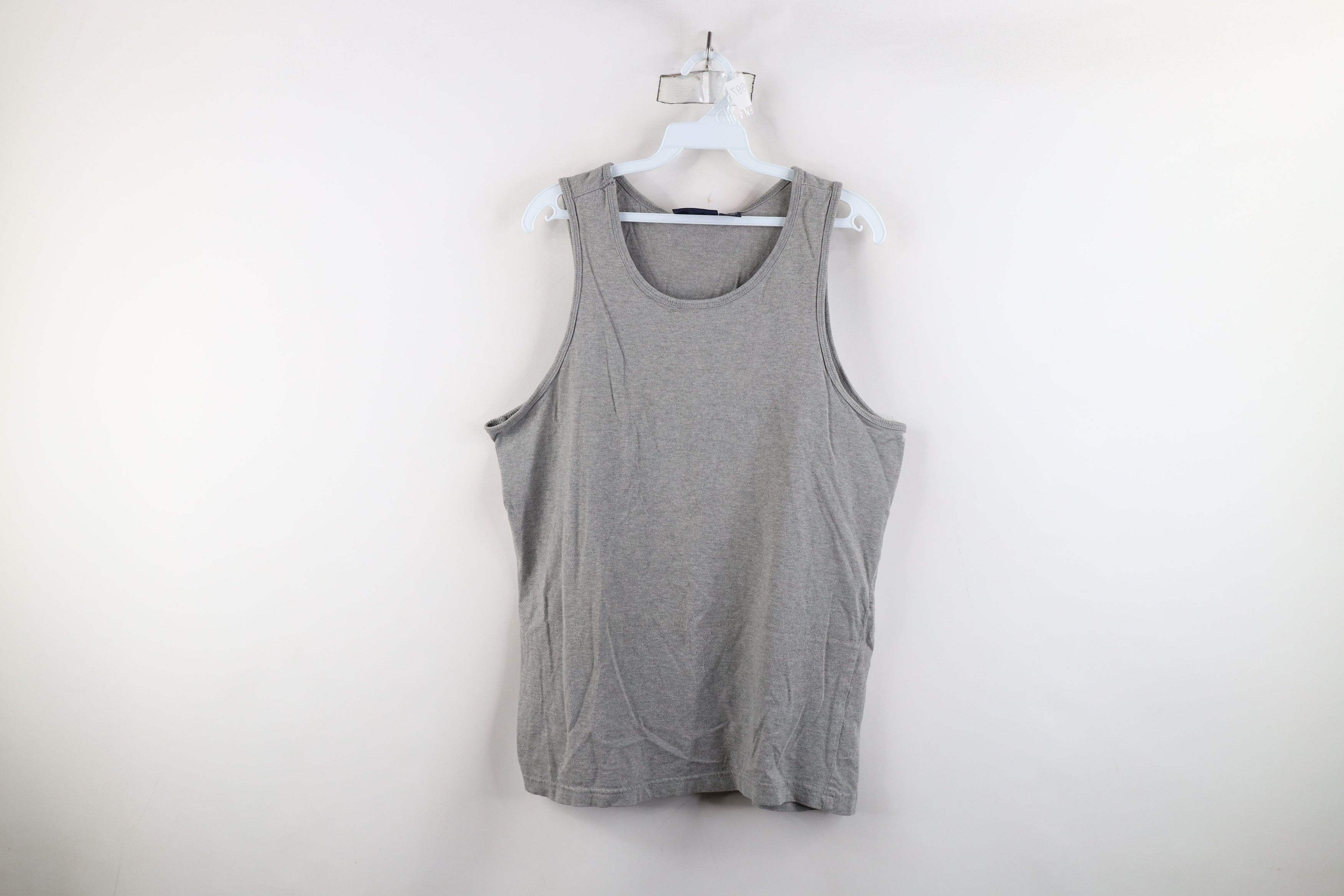 Vintage Vintage 90s Streetwear Heavy Cotton Tank Top T-Shirt Gray Size US M / EU 48-50 / 2 - 1 Thumbnail
