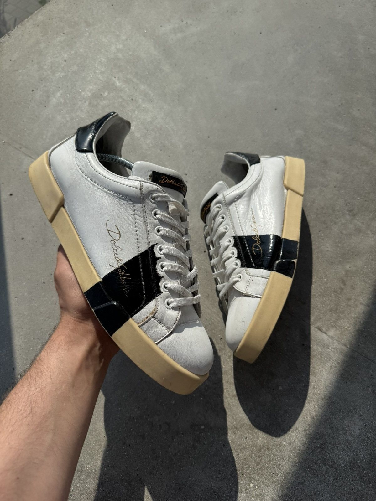 Dolce & Gabbana Vintage Dolce & Gabbana Chunky low-Top designer sneakers Size US 10 / EU 43 - 1 Thumbnail