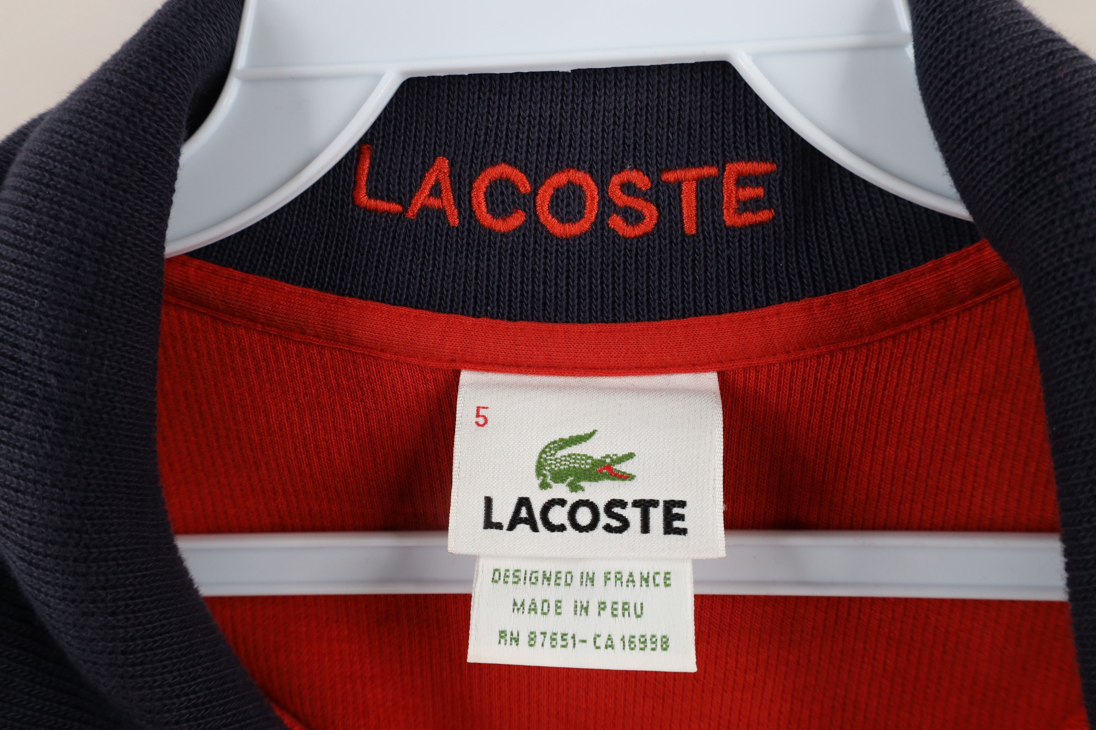 Lacoste Lacoste Croc Logo Ribbed Knit Half Zip Pullover Sweater Size US S / EU 44-46 / 1 - 7 Thumbnail