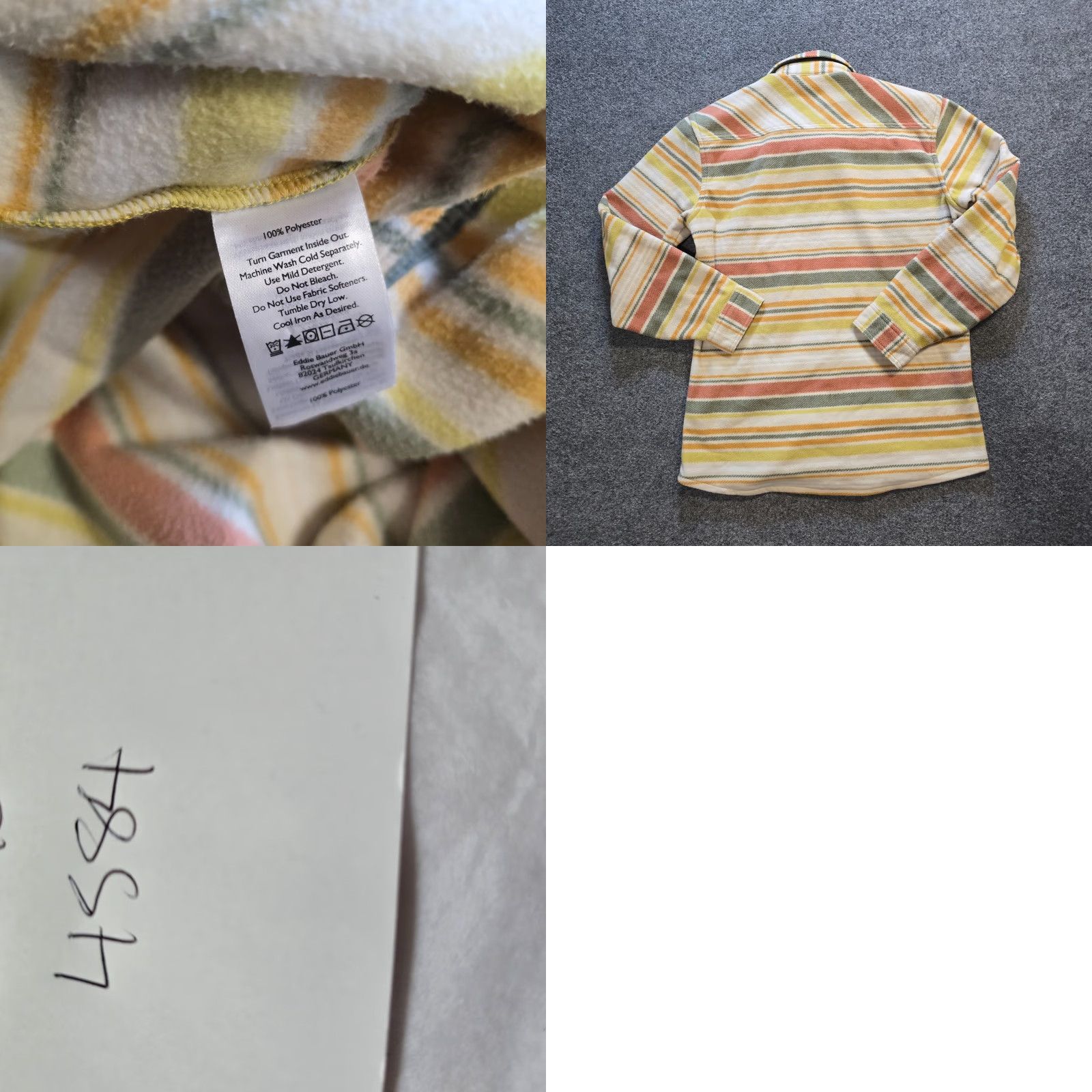Eddie Bauer Eddie Bauer Shirt Mens Small Green Striped Fleece Button Western Casual Size US S / EU 44-46 / 1 - 8 Thumbnail
