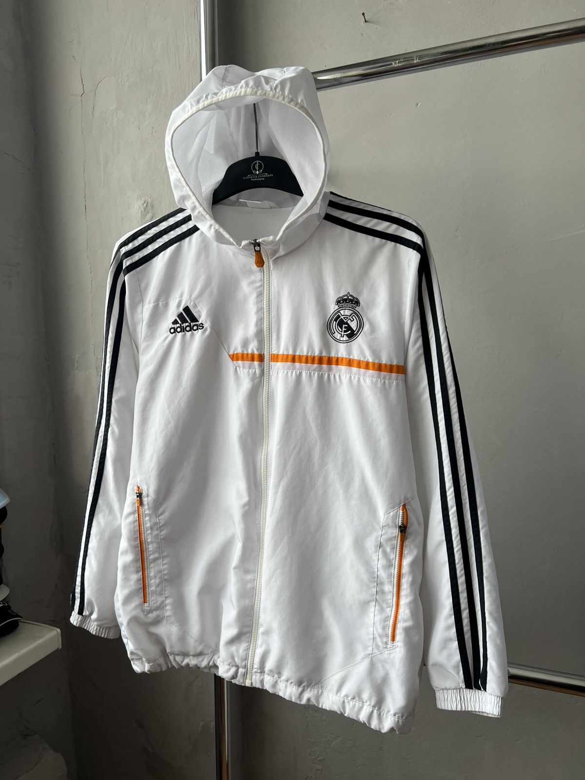 Adidas 2013 REAL MADRID TRAINING TRAVEL SOCCER FOOTBALL JACKET SZ L Size US L / EU 52-54 / 3 - 4 Thumbnail