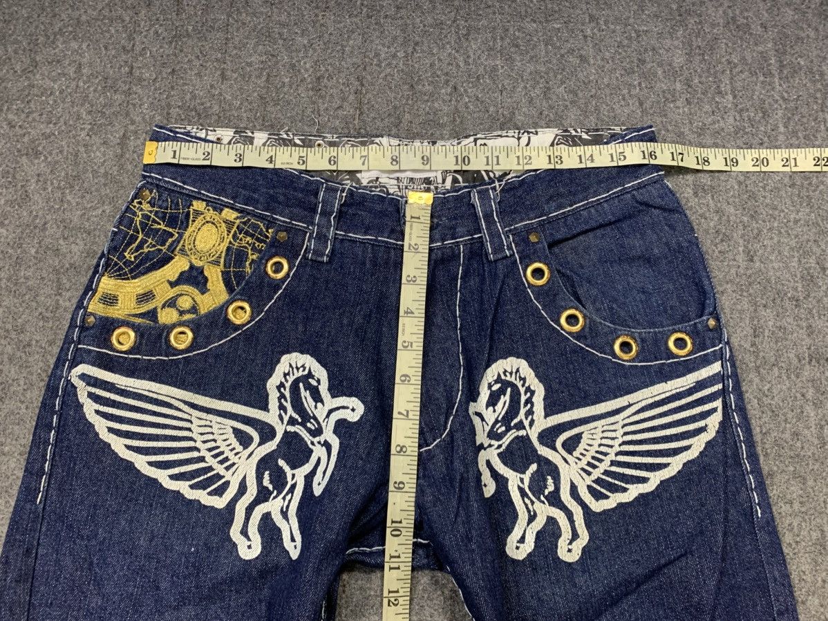 Japanese Brand Bagarch Pegasus Baggy Straight Cut Embroidery Pocket Size US 32 / EU 48 - 13 Thumbnail