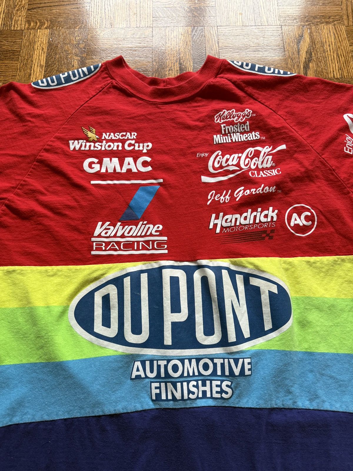 Vintage Vintage 90s Nascar AOP Jeff Gordon Graphic Tee Size US XL / EU 56 / 4 - 4 Thumbnail