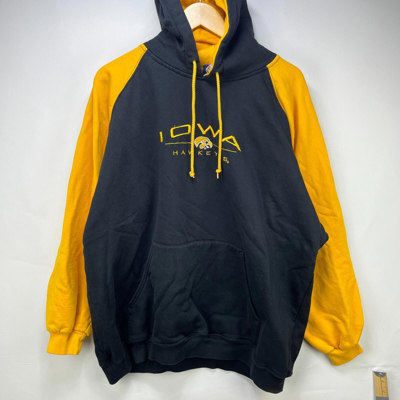 Other Vintage 90s Iowa Hawkeyes Hoodie 2XL University Embroidered Size ONE SIZE - 1 Thumbnail