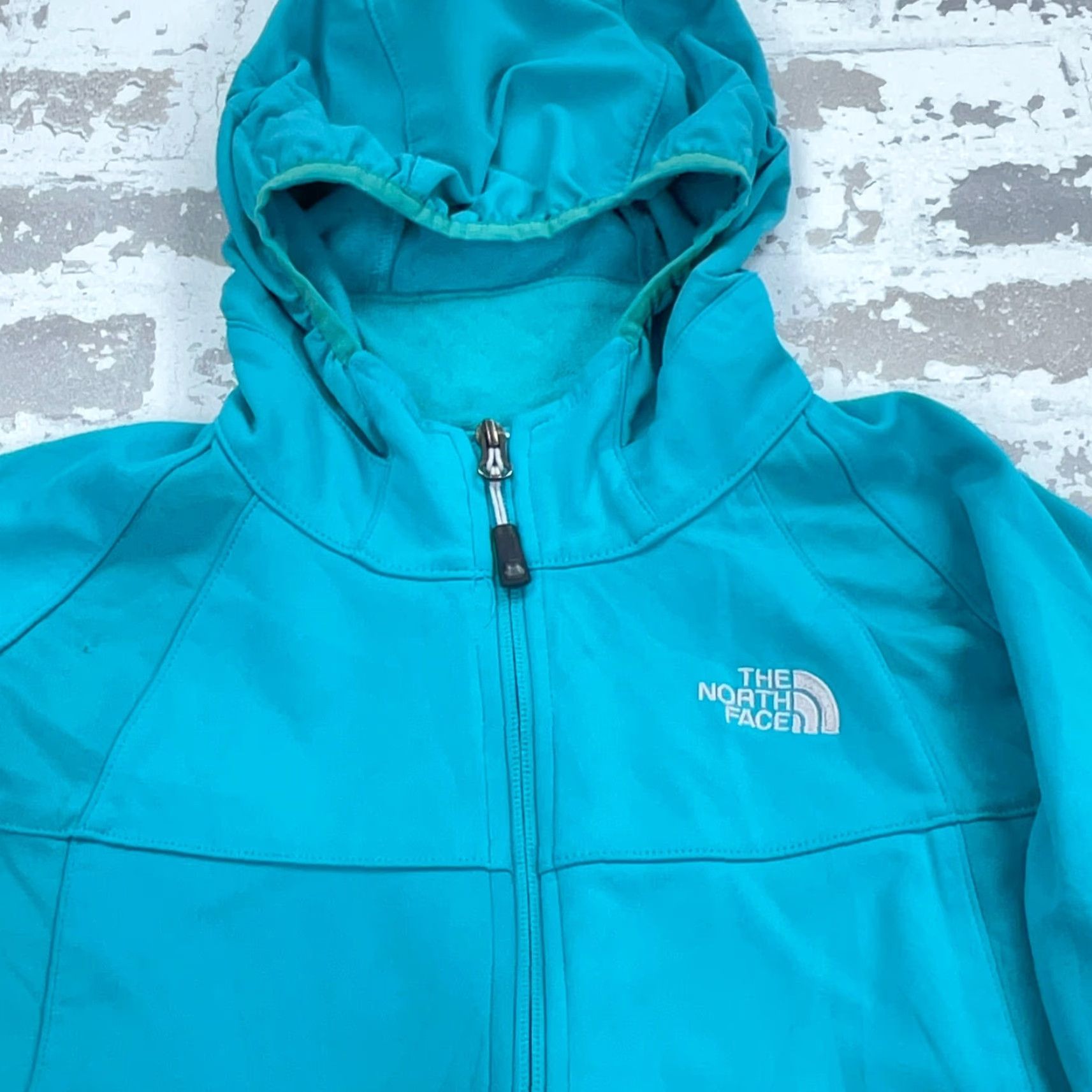 The North Face The North Face Jacket Women M Blue Soft Shell Summit Series Teal Windbreaker Logo Zipper Full Zip Short Sleeve N/A Size M / US 6-8 / IT 42-44 - 3 Thumbnail