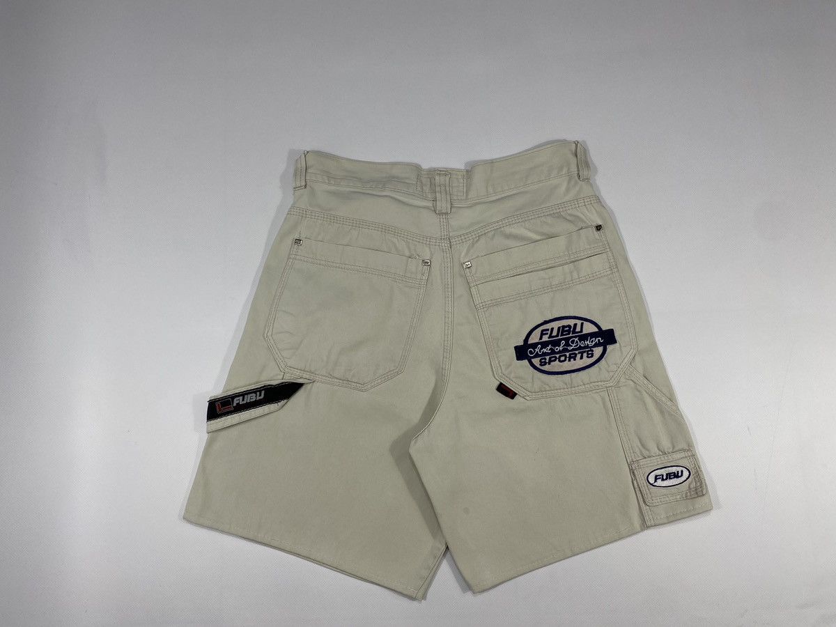 Fubu LASTDROP🔥Vintage 90s Fubu Rap Hip Hop Cargo Carpenter Shorts Size US 29 - 19 Thumbnail