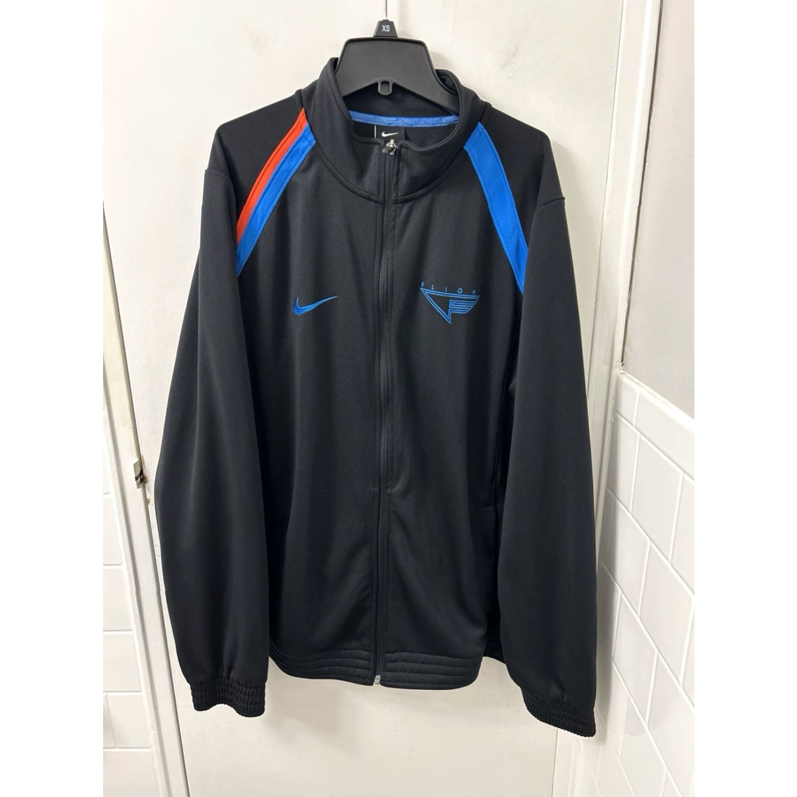 Nike Nike Flight Track Jacket Mens XL Black Full Zip Basketball 439185-010 Size US XL / EU 56 / 4 - 2 Thumbnail