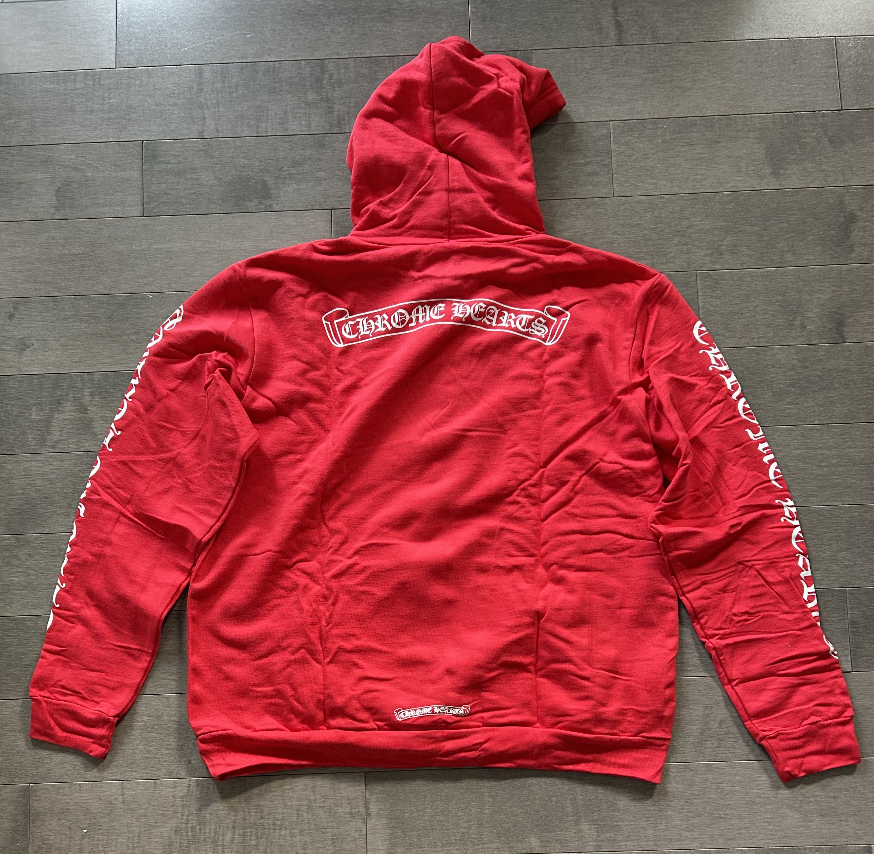 Chrome Hearts Chrome Hearts Red Stencil Web Hoodie Red Size US L / EU 52-54 / 3 - 2 Thumbnail