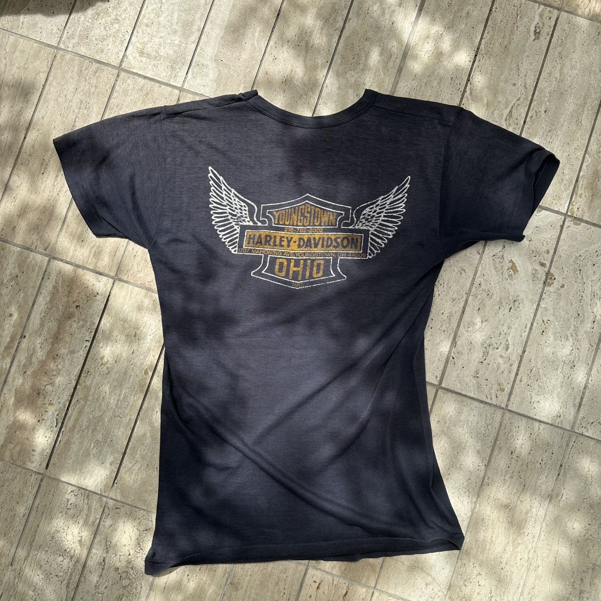 Harley Davidson × Vintage Vintage Harley Davidson Motorcycle T-Shirt Size US M / EU 48-50 / 2 - 4 Thumbnail
