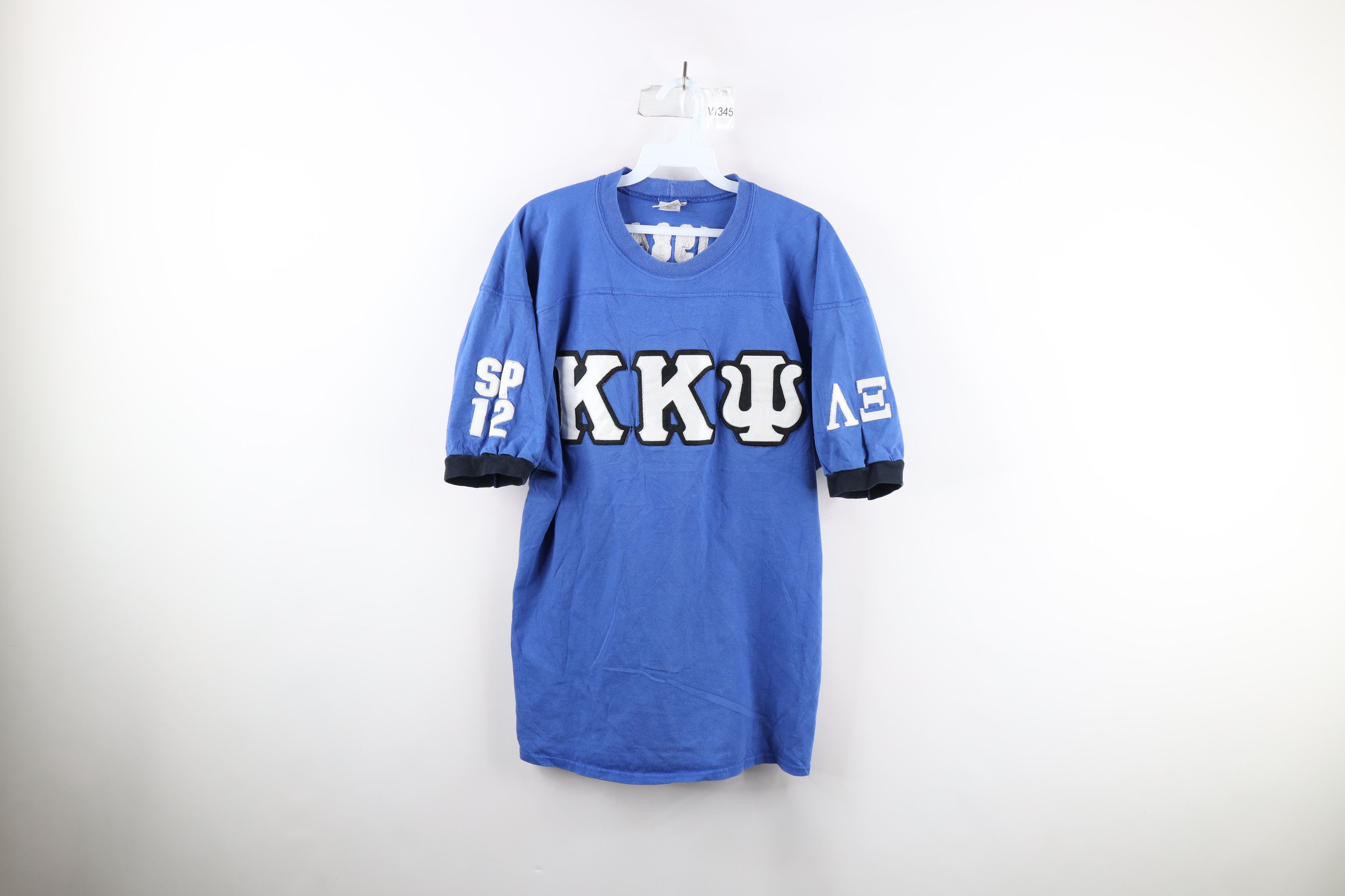 Vintage Vintage 80s Kappa Psi Fraternity Football Jersey T-Shirt USA Size US L / EU 52-54 / 3 - 1 Thumbnail