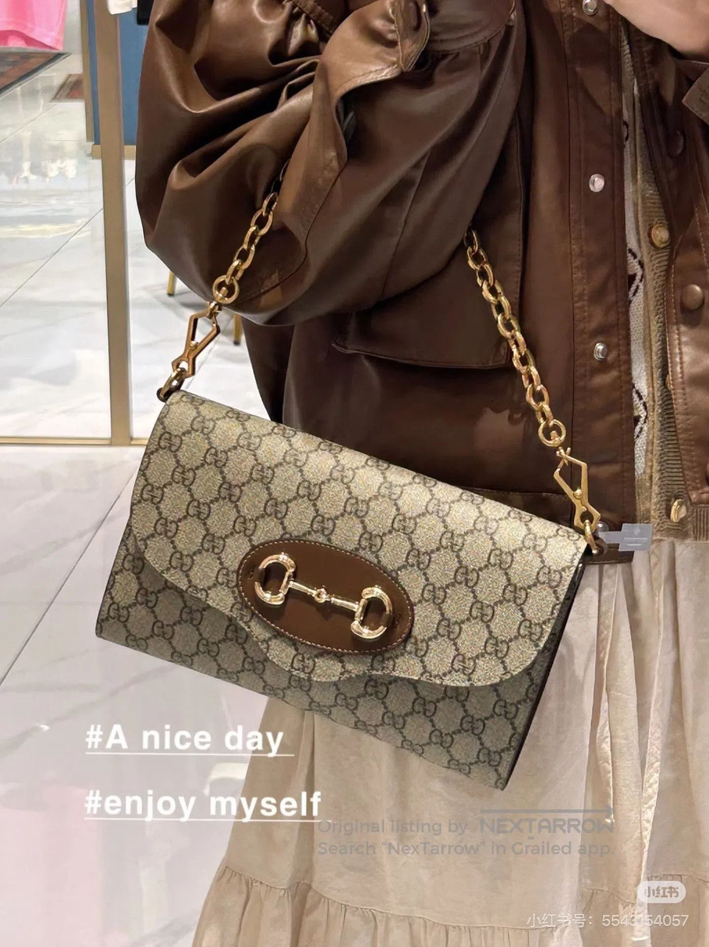 Gucci Gucci Monogram 1955 Double Strap. Size ONE SIZE - 1 Thumbnail