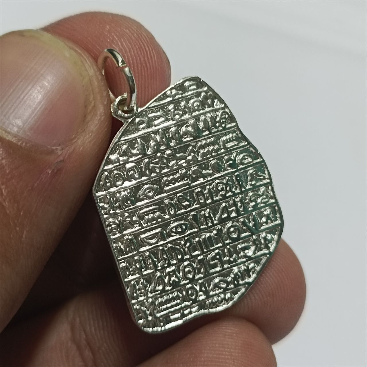 Other Elegant Silver-Plated Egyptian Pendant – Inspired by Ancient Size ONE SIZE - 3 Thumbnail
