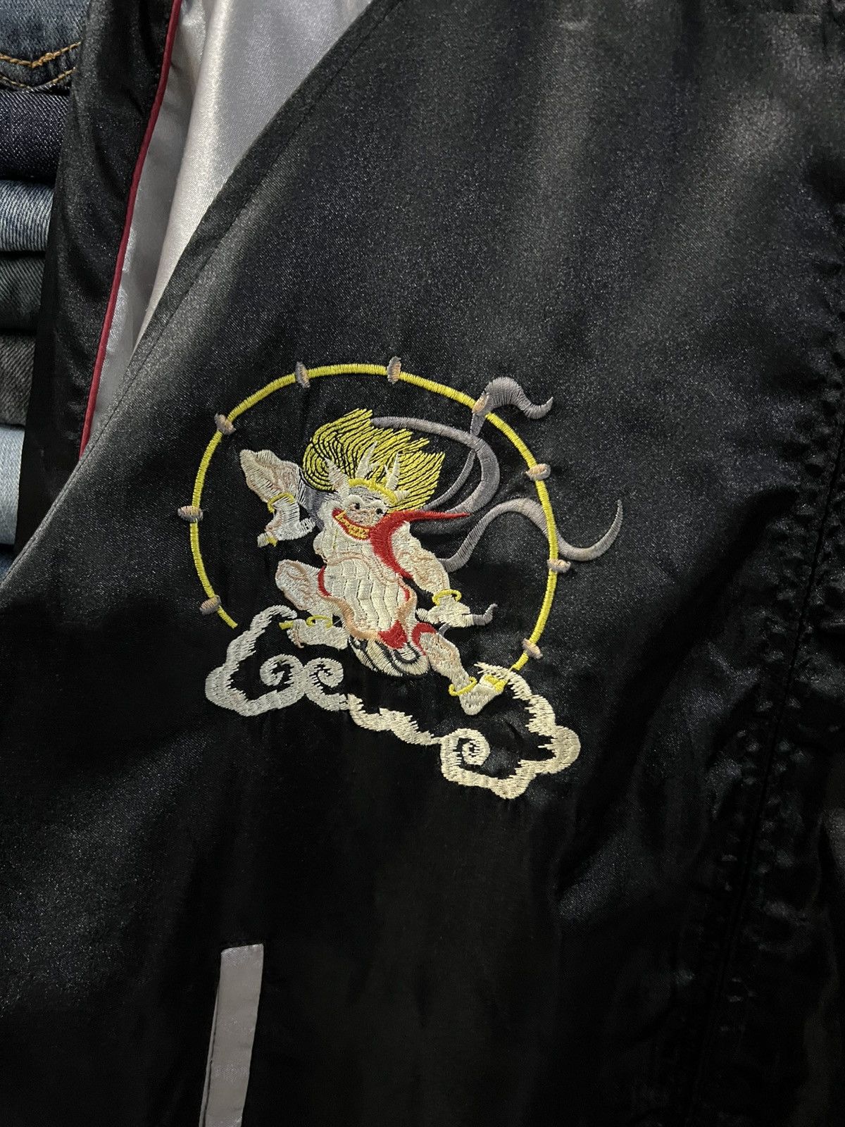 Japanese Brand VINTAGE 90S SUKAJAN SOUVENIL YOKOSUKA EMBROIDERY JACKET Size US L / EU 52-54 / 3 - 5 Thumbnail