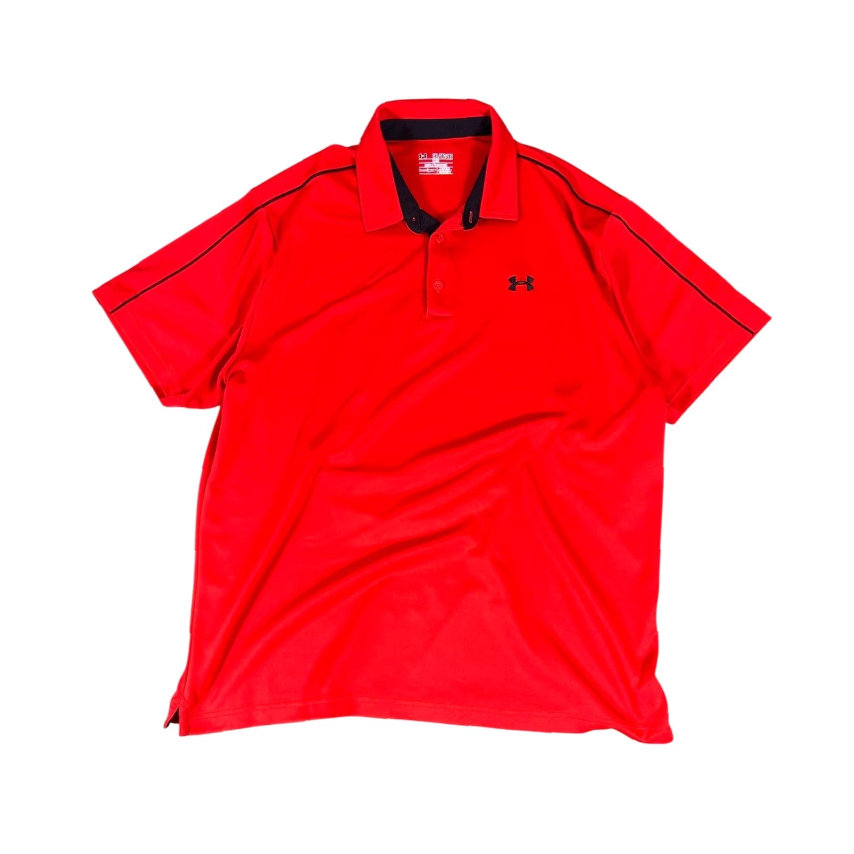 Under Armour Under Armour Polo Shirt Men 2XL Red Heatgear Golf Short Sleeve Polo ESPN? - (Wait) Size US XXL / EU 58 / 5 - 2 Thumbnail