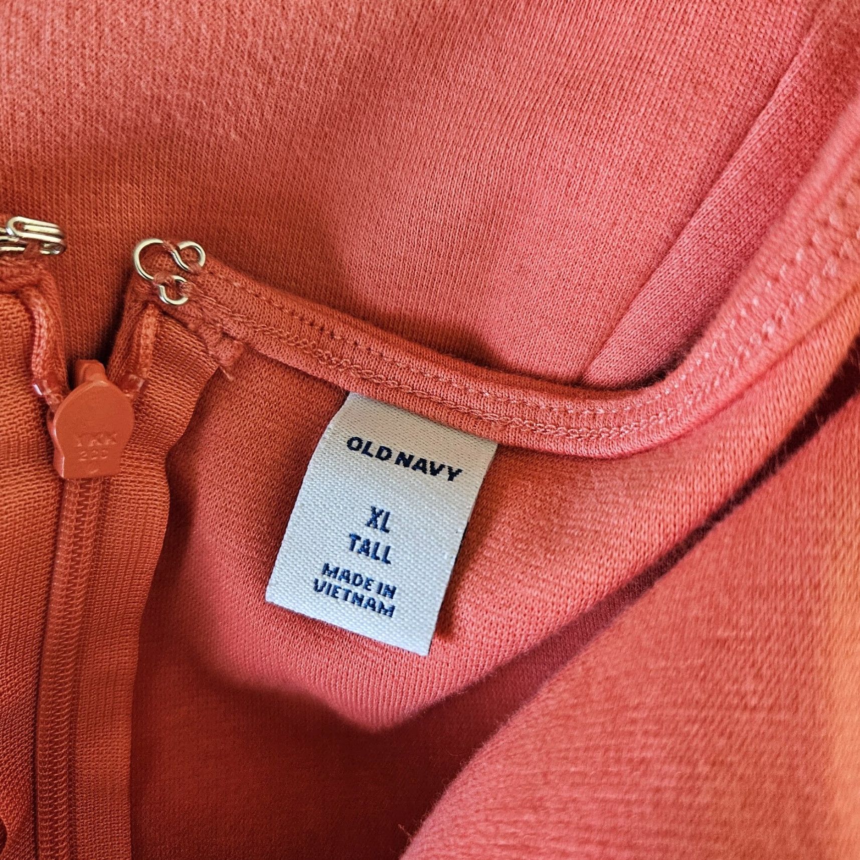 Old Navy Old Navy Womens Dress XL Tall Coral Orange Long Sleeve Cotton Blend Dress Knee Length Size XL / US 12-14 / IT 48-50 - 6 Thumbnail