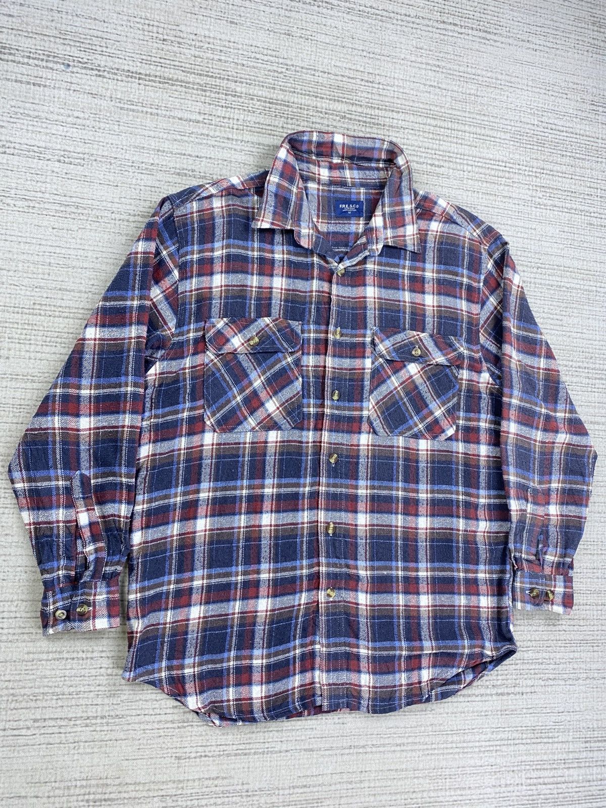 Japanese Brand × Vintage Vintage F.R.E.S.C.O Multicolour Plaid Button Ups Shirt Size US M / EU 48-50 / 2 - 2 Thumbnail