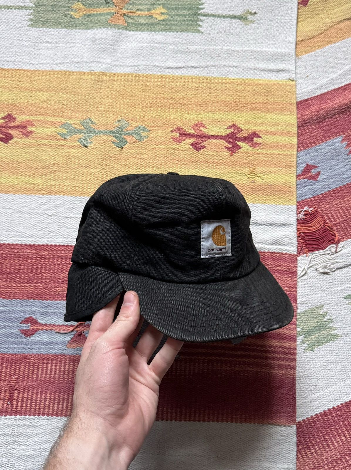 Carhartt Vintage 90’s Carhartt Made In USA Faded Work Insulation Hat Size ONE SIZE - 1 Thumbnail