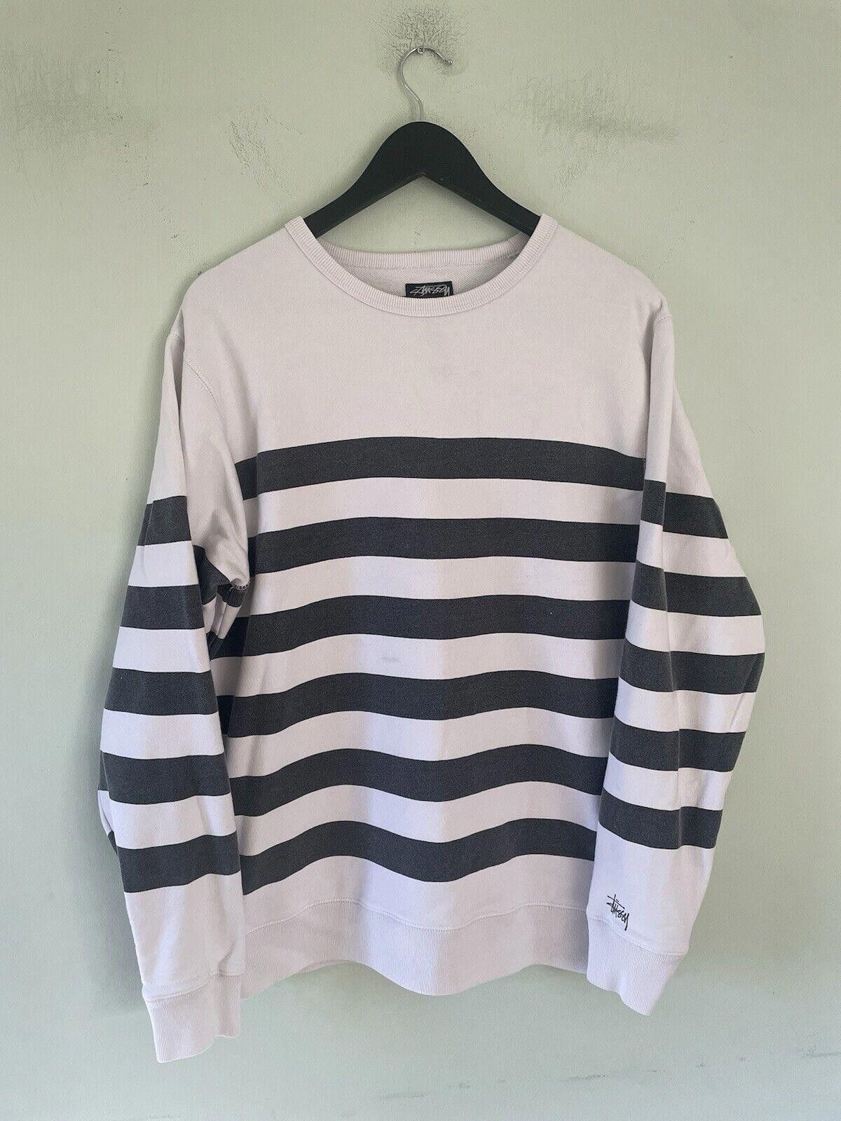 Stussy Vintage Stussy Stripy Sweatshirt Medium Size US 32 / EU 48 - 1 Thumbnail