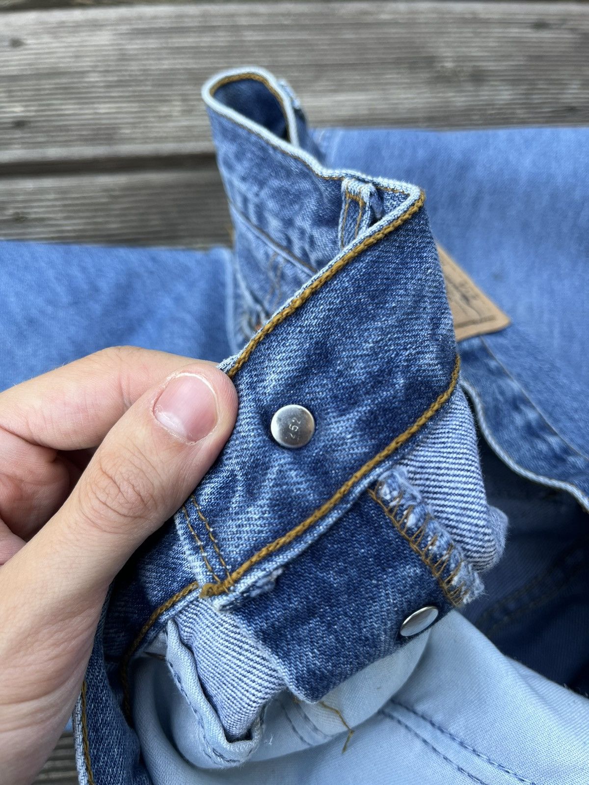 Levi's Vintage 90s Levis 618 34x30 Orange Tab Jeans Blue Pants @250 Size US 34 / EU 50 - 6 Thumbnail