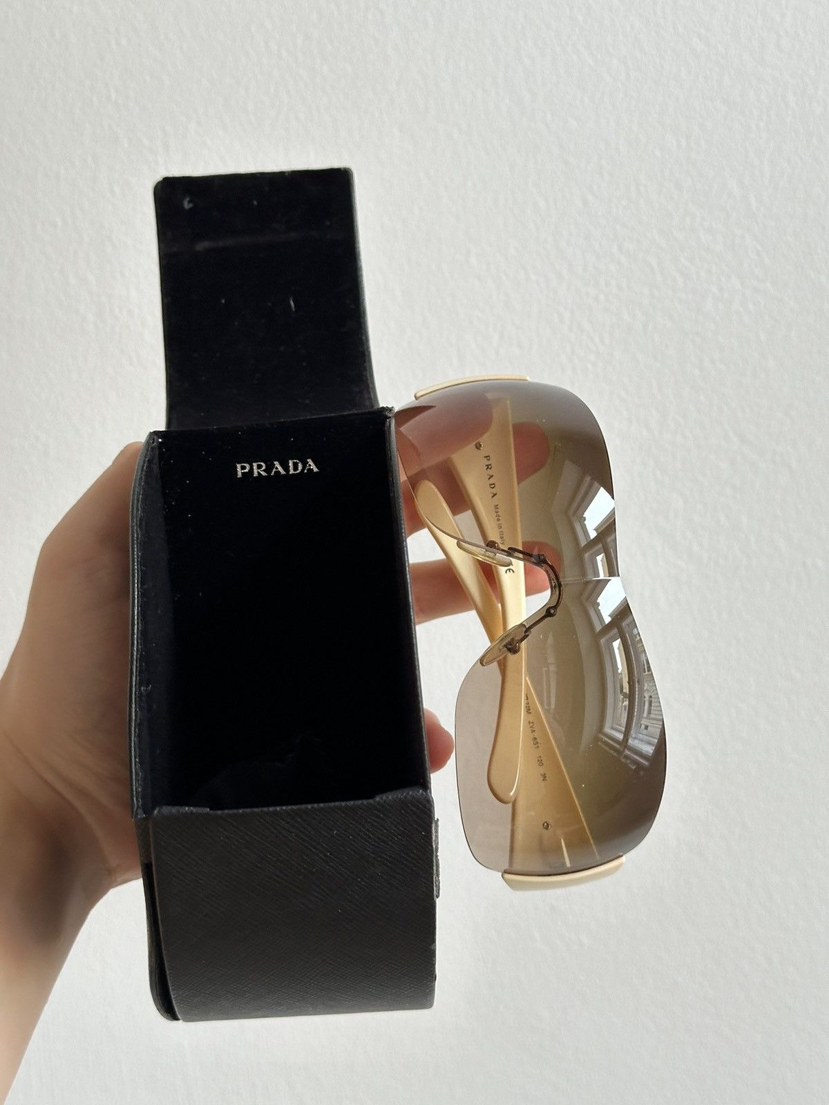 Prada Vintage Archive Rare Early 00s Luxury Mask Sunglasses