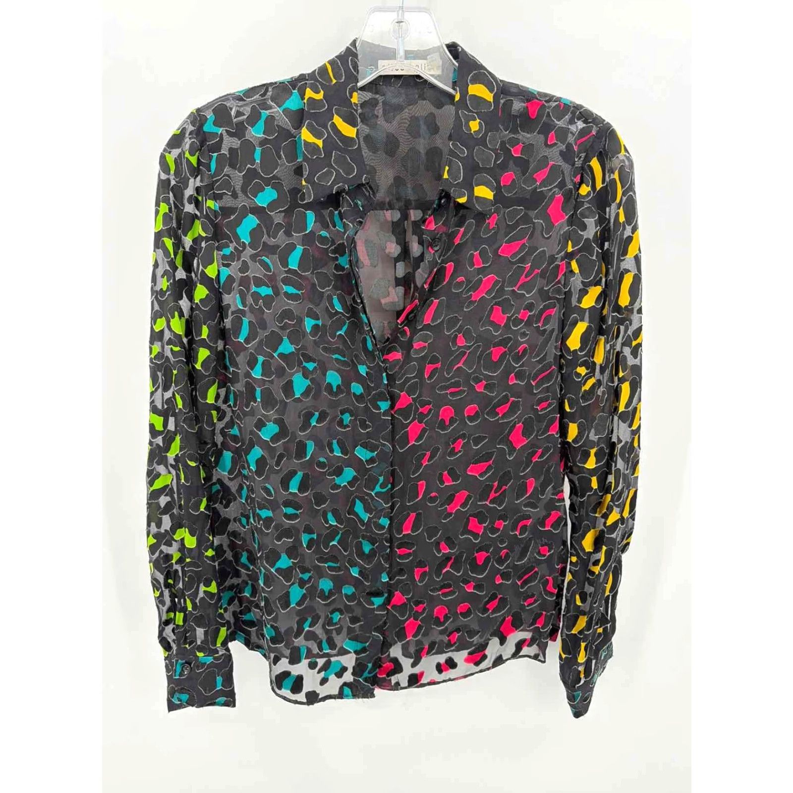Alice + Olivia Pre-Owned Alice + Olivia Black Size XS Button Down Size XS / US 0-2 / IT 36-38 - 2 Thumbnail