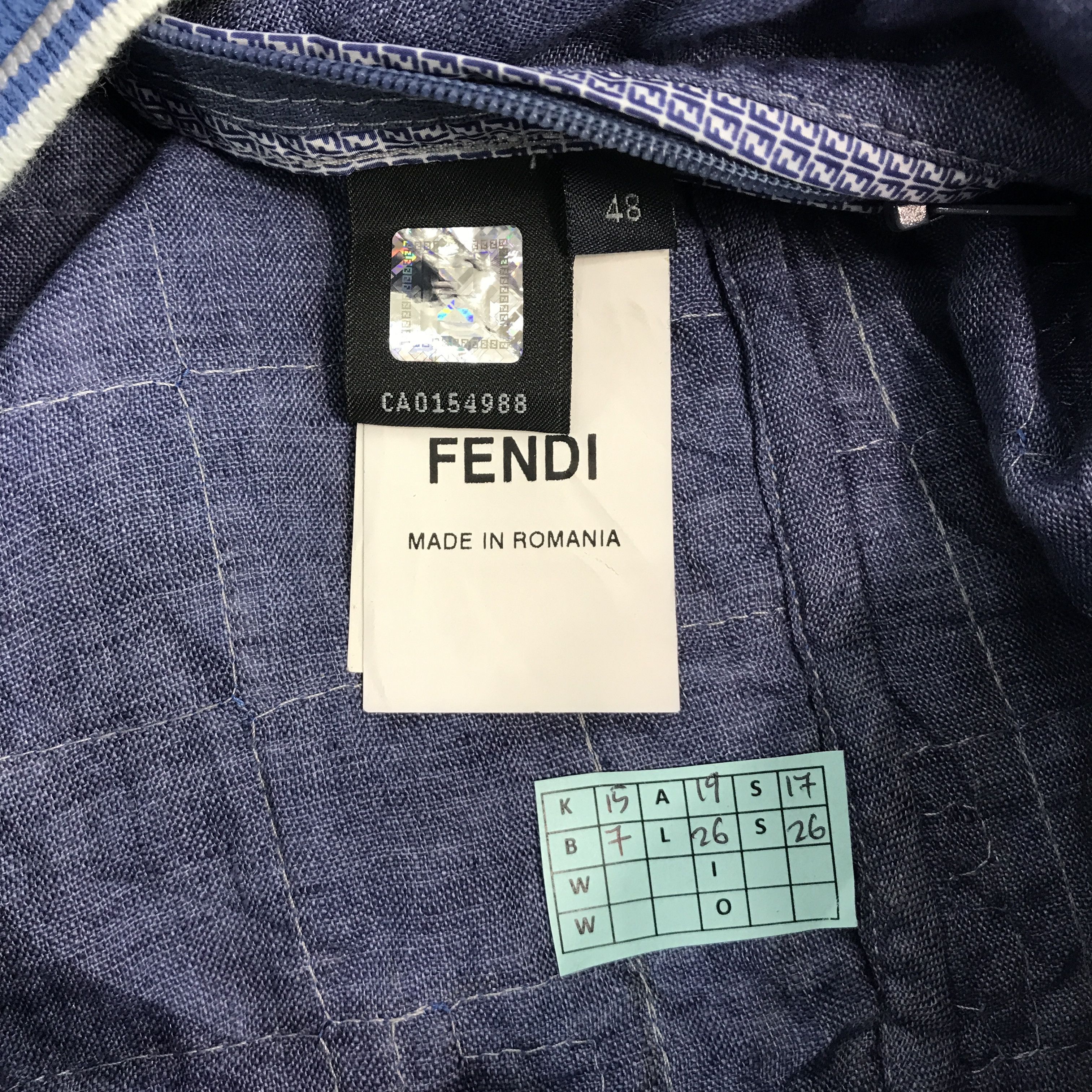 Fendi FENDI DESIGN LOGO FENDI JACKET Size US M / EU 48-50 / 2 - 14 Thumbnail