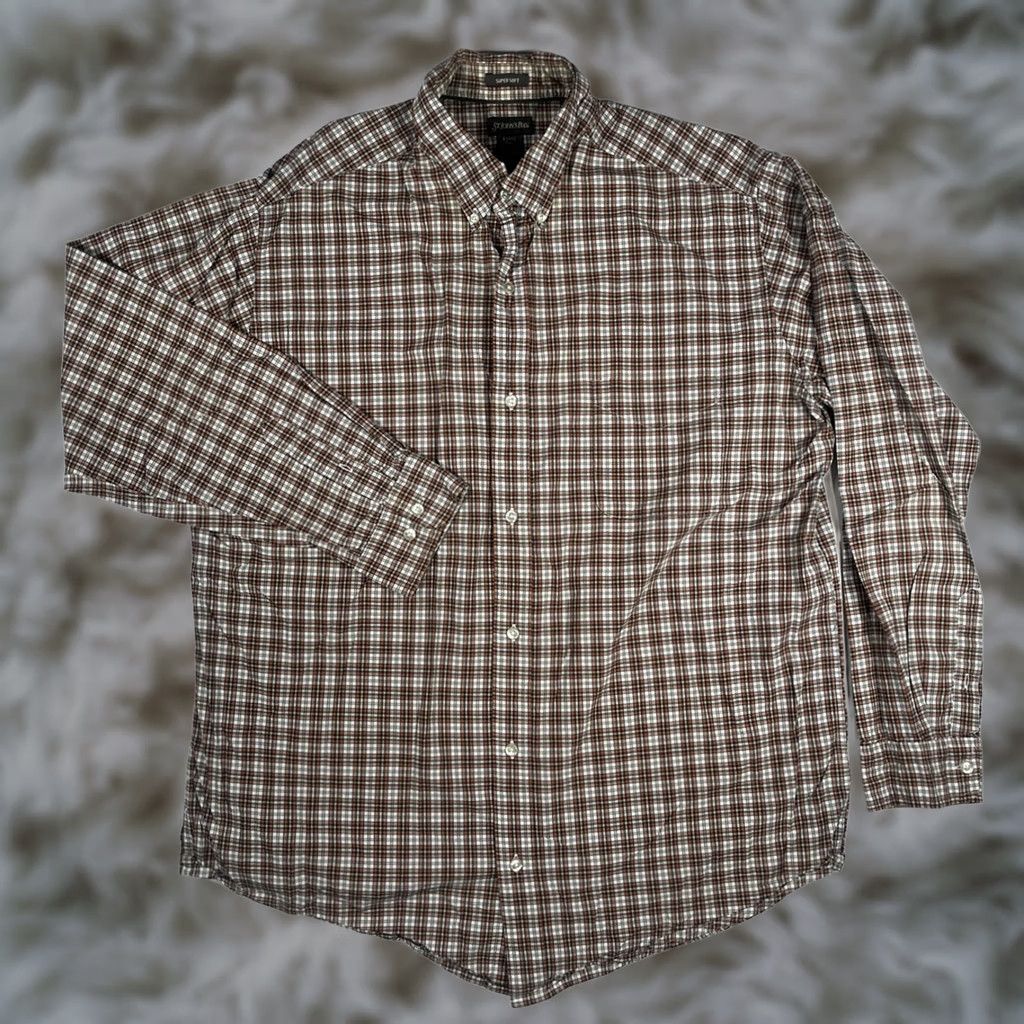 St. John St. John’s Bay Shirt XL Multicolor Plaid Long Sleeve Flannel Button Front Men’s Size US XL / EU 56 / 4 - 1 Thumbnail