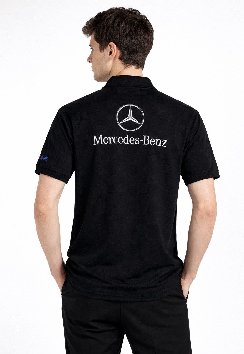 Mercedes-Benz Vintage Mercedes-Benz Mobil 1 Formula One Racing Polo Shirt Size US L / EU 52-54 / 3 - 3 Thumbnail