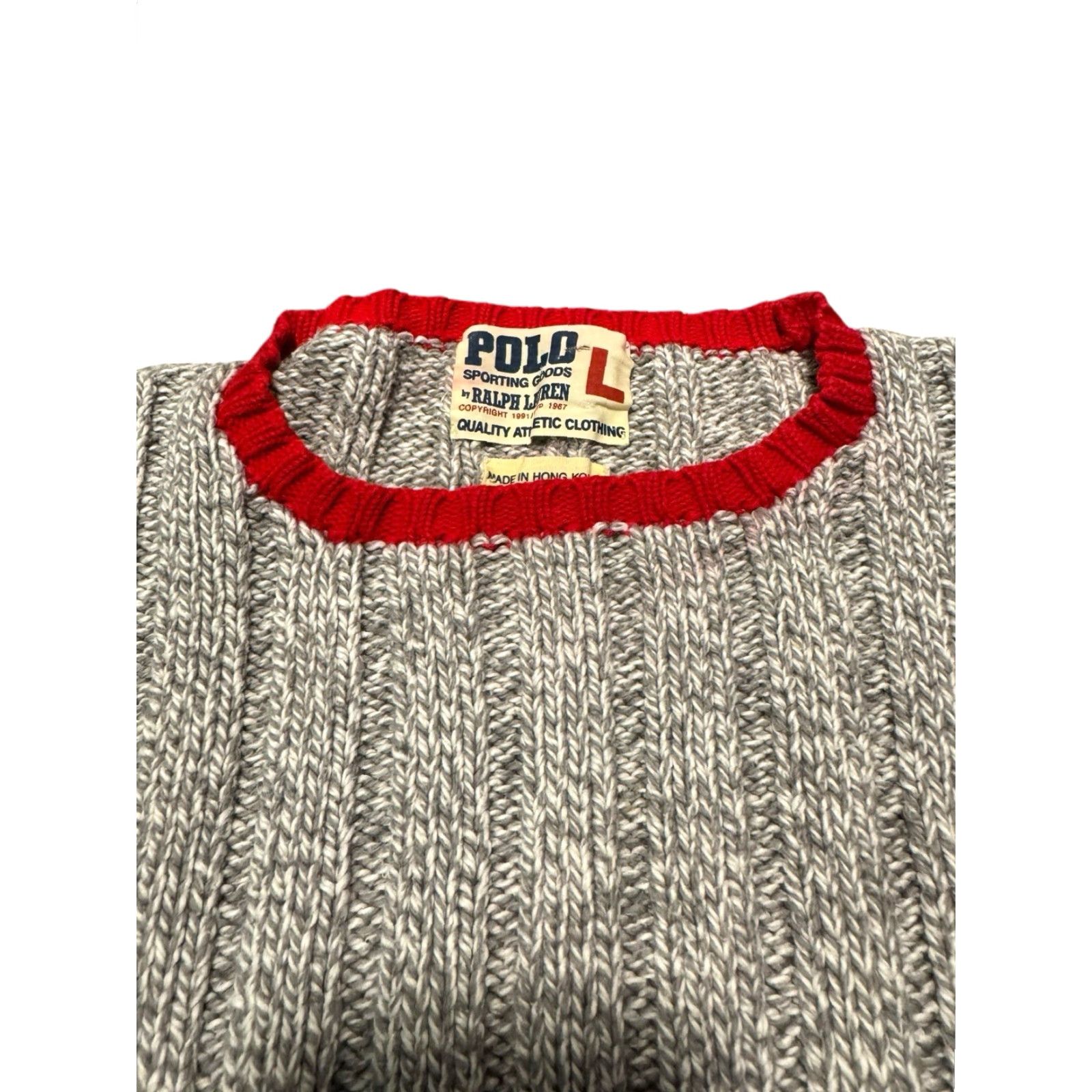 Polo Ralph Lauren VINTAGE Polo Ralph Lauren Sweater Mens Large Ribbed PRL Polo Sporting Goods 90s Polo Size US L / EU 52-54 / 3 - 5 Thumbnail