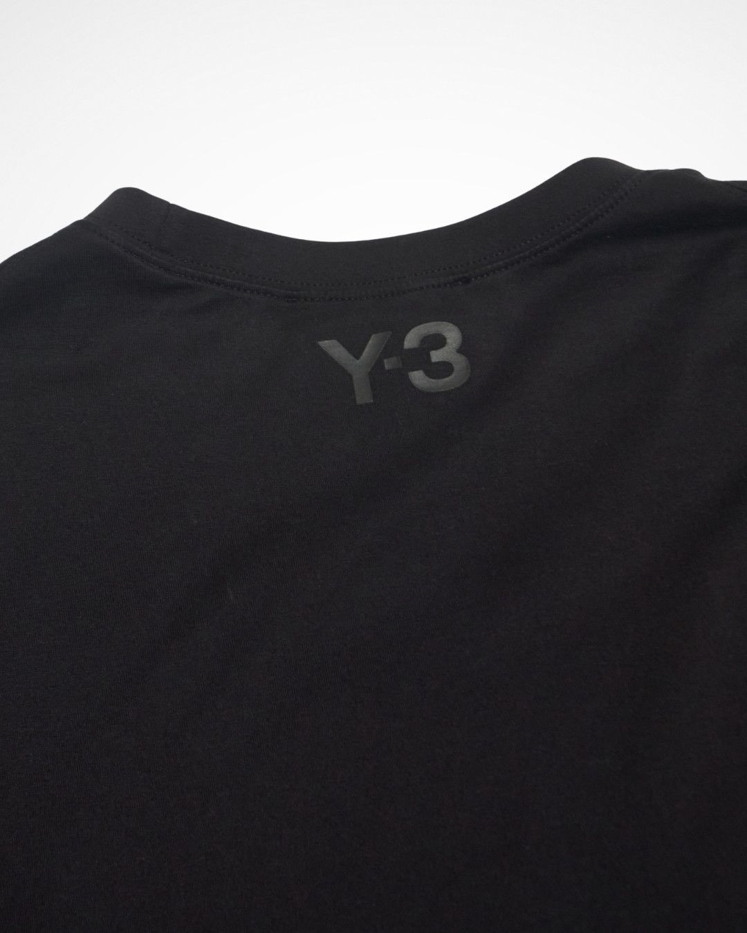 Y-3 FW19 Yohji Yamamoto Velvet Text LS Shirt Size US L / EU 52-54 / 3 - 9 Thumbnail