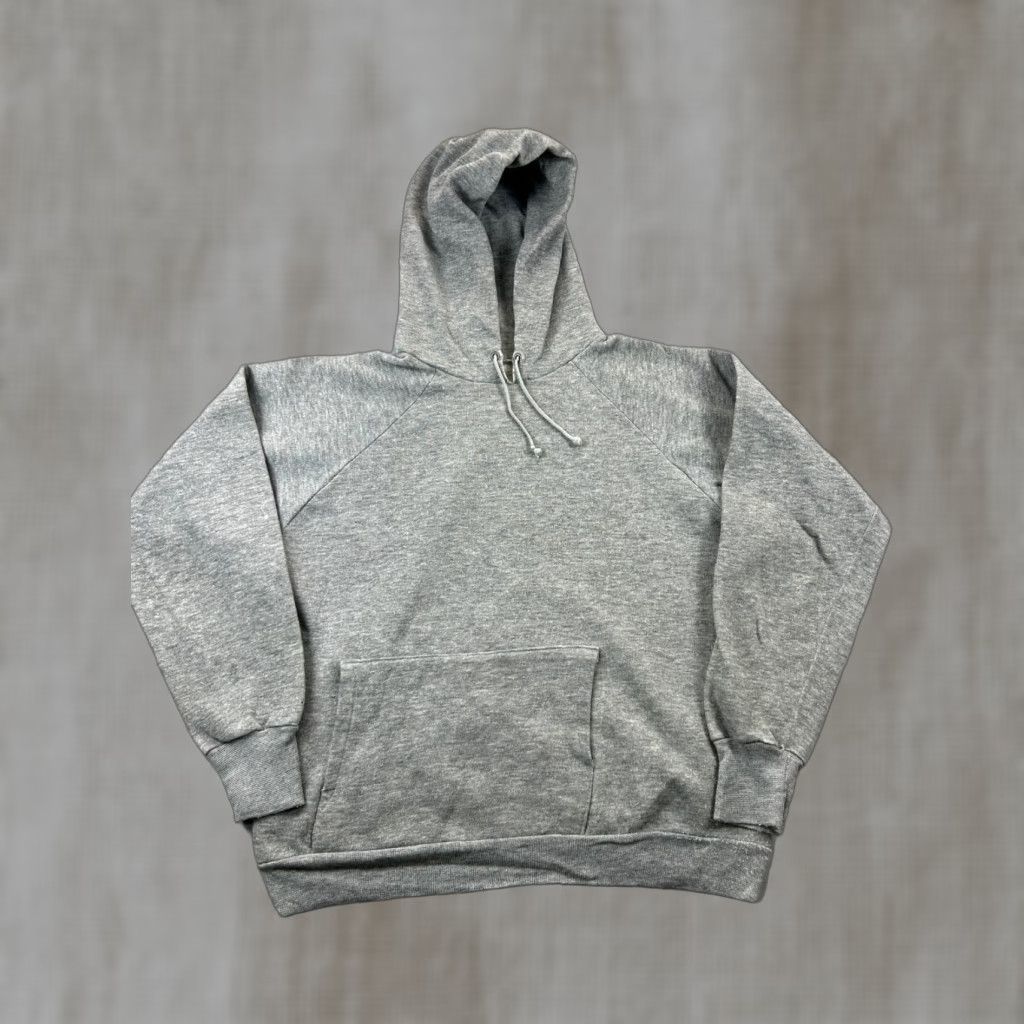 Vintage VINTAGE Hoodie 70s 80s Gray Small Men's Unbranded Pullover Sweatshirt Fleece Kangaroo Pocket Hooded Crew Neck Long Sleeve Cotton Branding: None Size US S / EU 44-46 / 1 - 1 Thumbnail