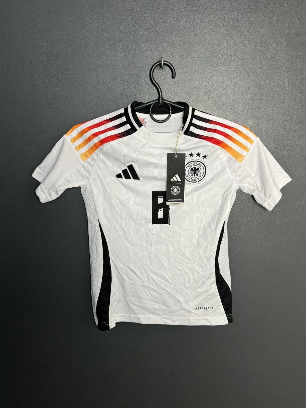 Adidas KIDS New Germany 24/25 Home Kroos Football Jersey T-Shirt Size US XS / EU 42 / 0 - 2 Thumbnail