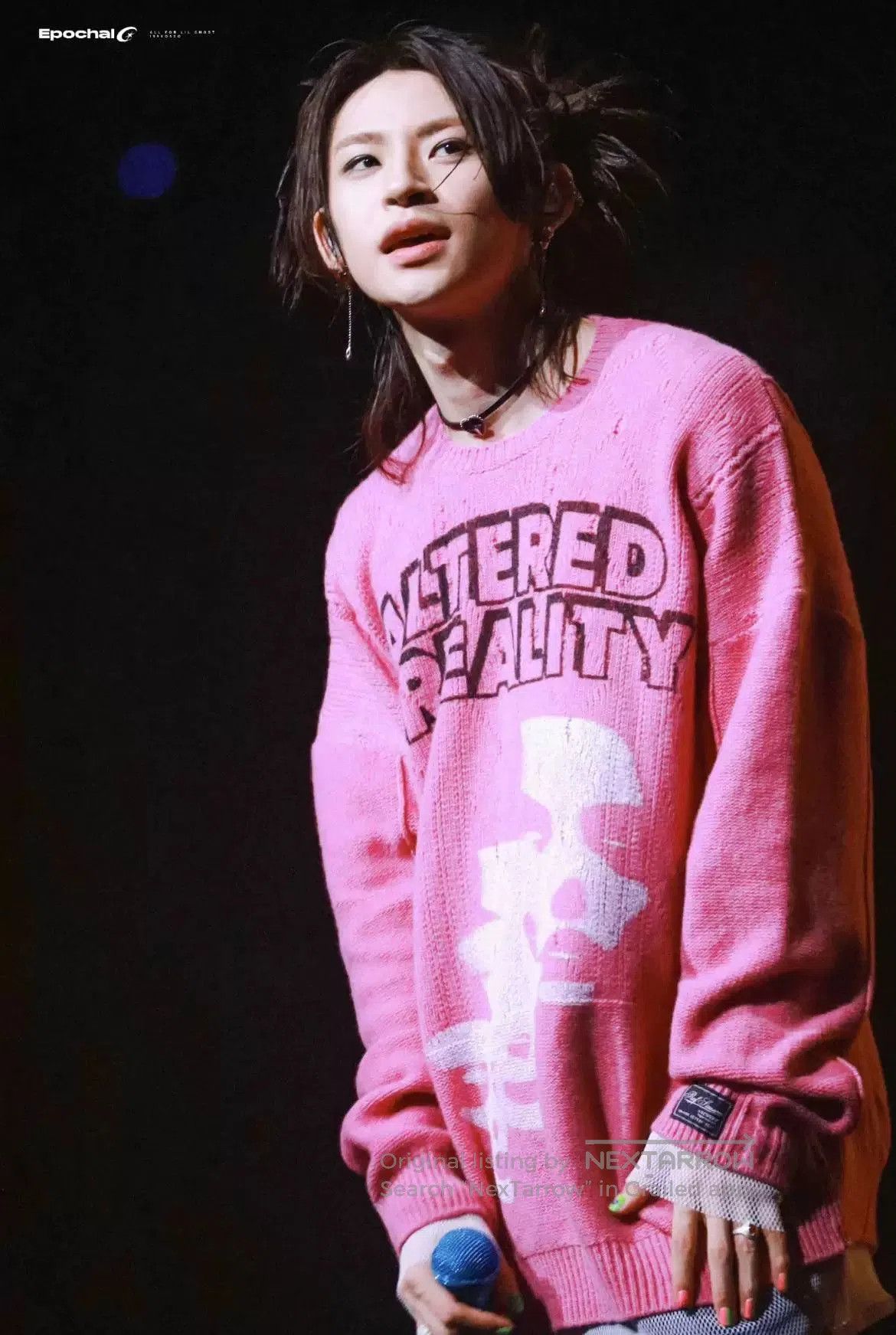 Raf Simons Raf Simons AW22 Pink Portrait Knit Sweater. Size US S / EU 44-46 / 1 - 3 Thumbnail
