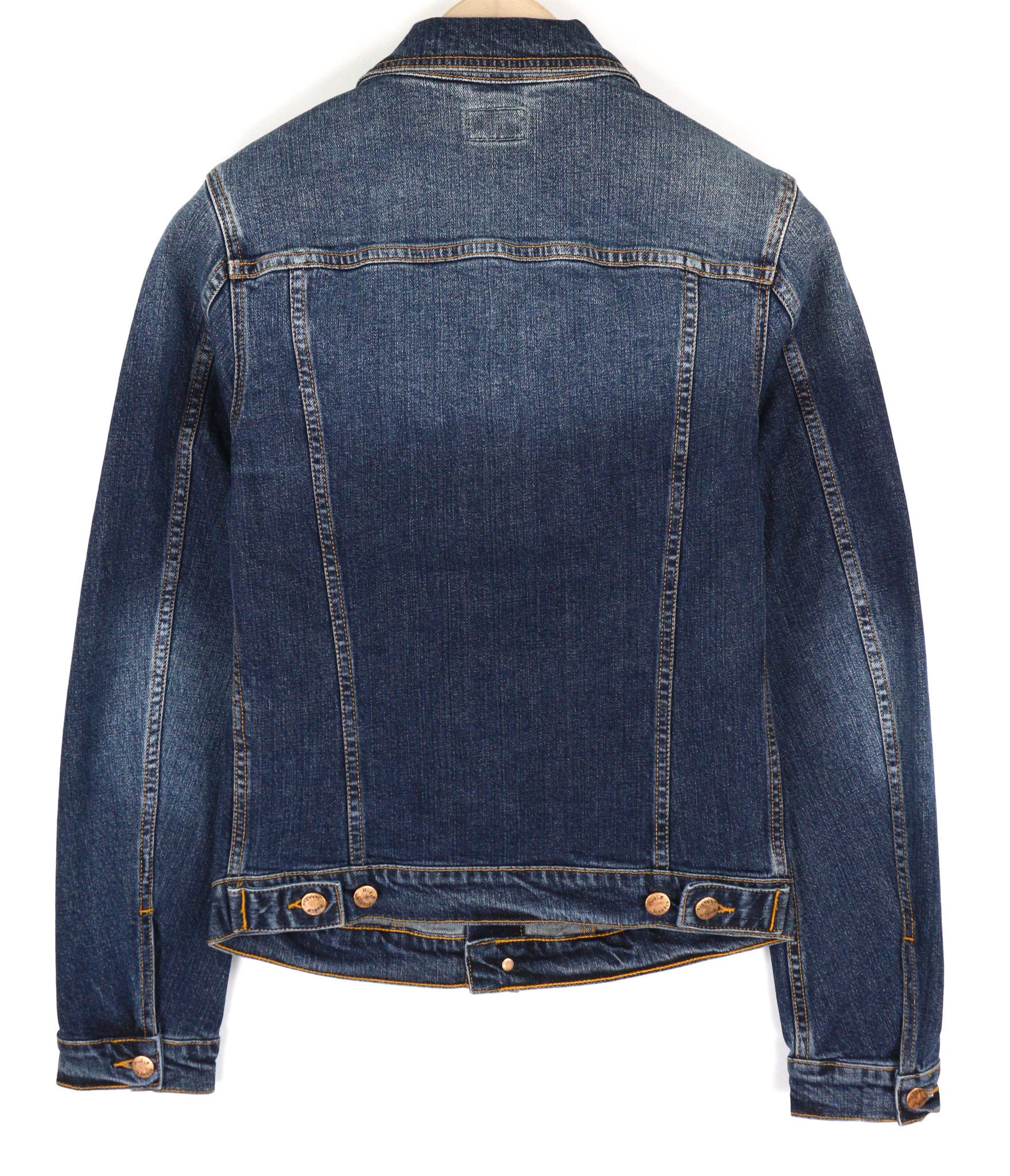 Nudie Jeans PERRY XS Organic Excellent Blue Washed Denim 81956 Size US XS / EU 42 / 0 - 2 Thumbnail