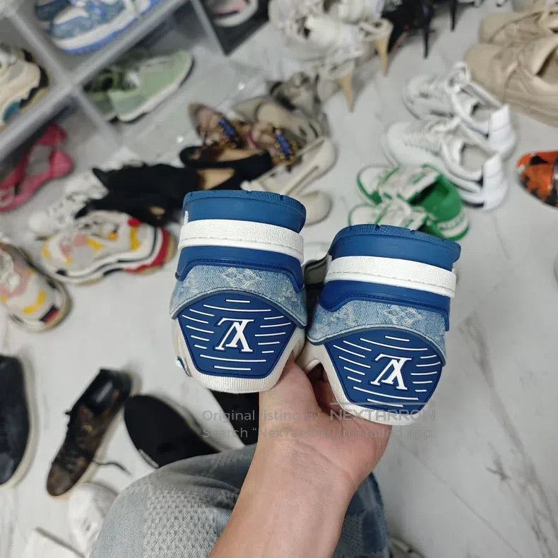 Louis Vuitton Louis Vuitton Blue denim shoes Size US 8 / EU 41 - 4 Thumbnail