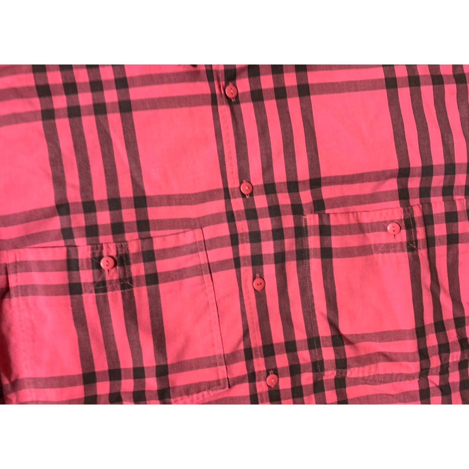 Levi's VINTAGE Levi's Plaid Button Up Men's Large Long Sleeve Salmon Shirt Size US L / EU 52-54 / 3 - 3 Thumbnail