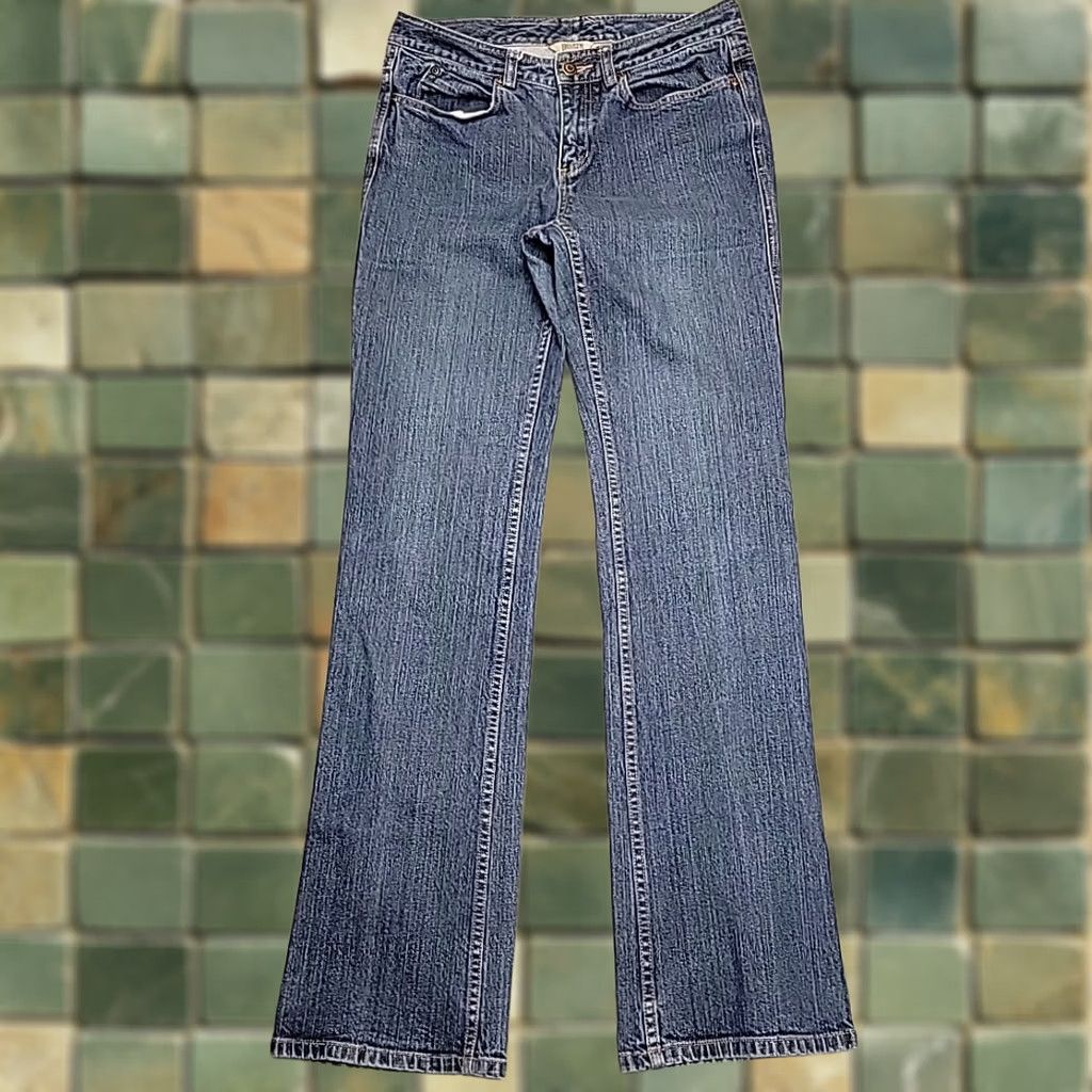 Denime Duluth Trading Jeans Women 6x35 Blue Denim Slim Straight Leg Boot Cut Pants Size 28" / US 6 / IT 42 - 1 Thumbnail