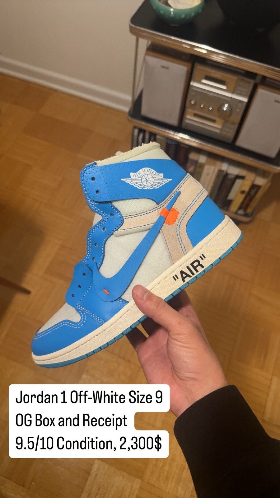 Jordan 1 OFF-White UNC Size 9