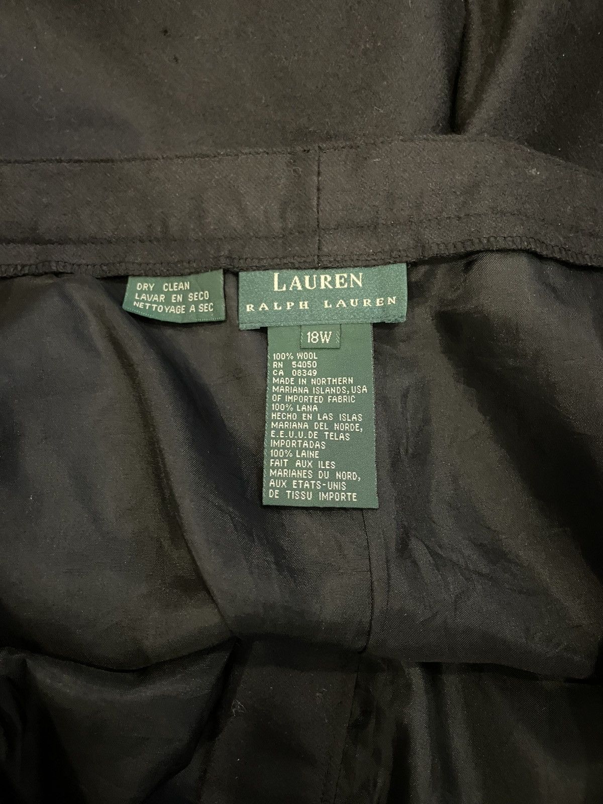 Lauren Ralph Lauren LAUREN by Ralph Lauren black wool pants Size 40" / US 18 - 3 Thumbnail