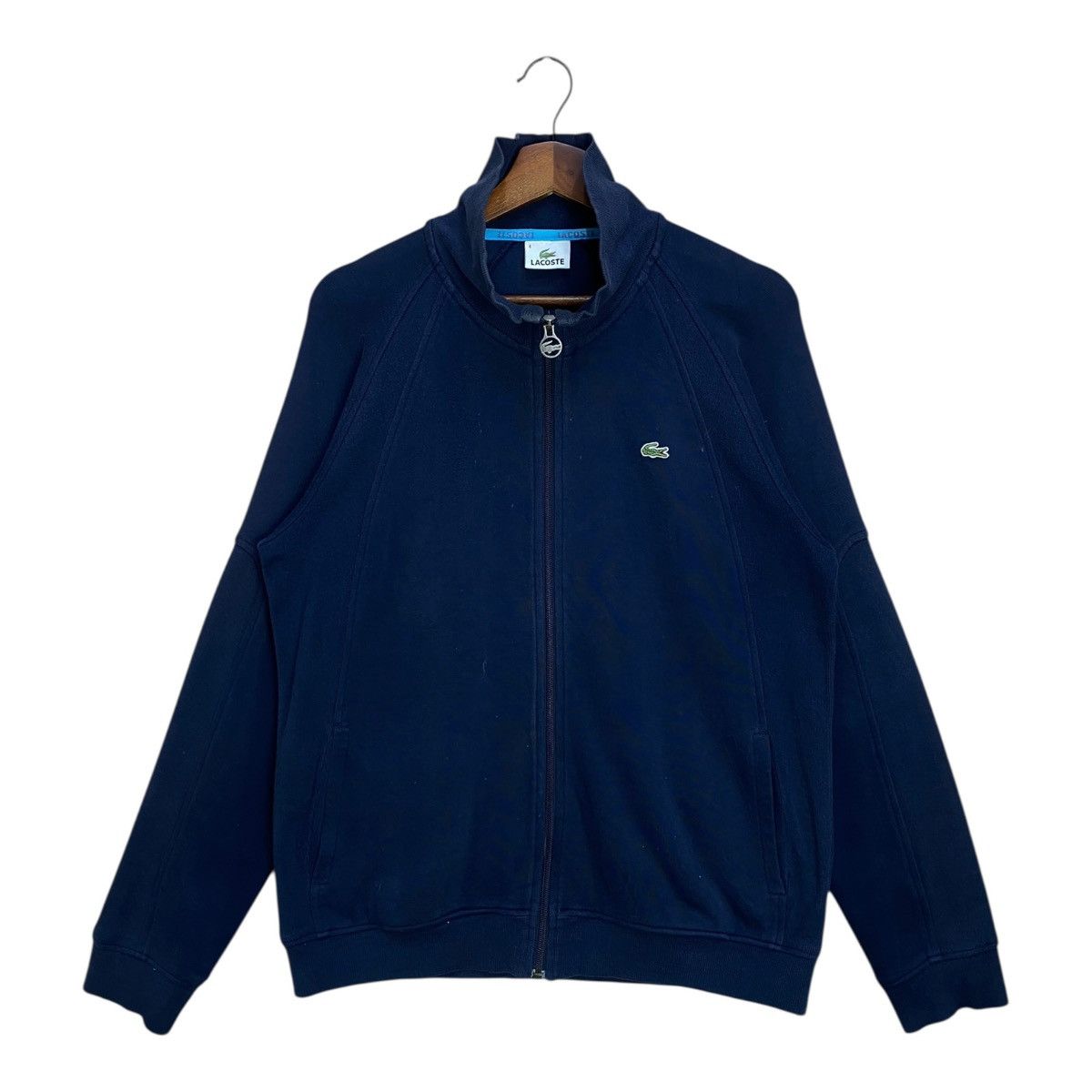 Lacoste Vintage Lacoste Zip Up Track Jacket Navy Blue Size 4 M Size US M / EU 48-50 / 2 - 1 Thumbnail