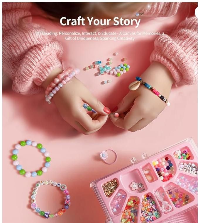 NBDN Nobrandedon Nail Polish Toys Set, DIY Bead Making Kit Acrylic 3 Drawers Size ONE SIZE - 3 Thumbnail